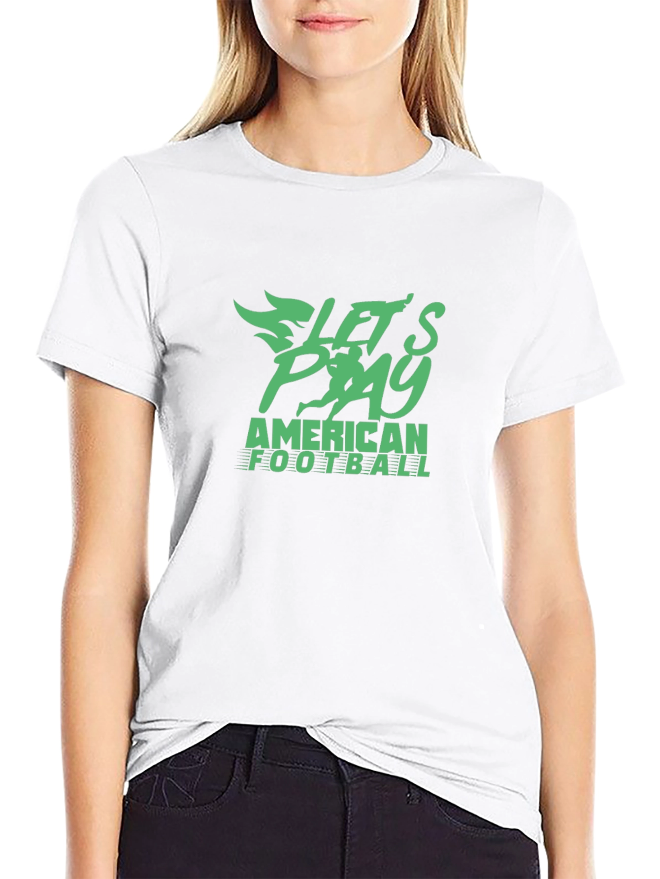 Lets Play Football Graphic Tee