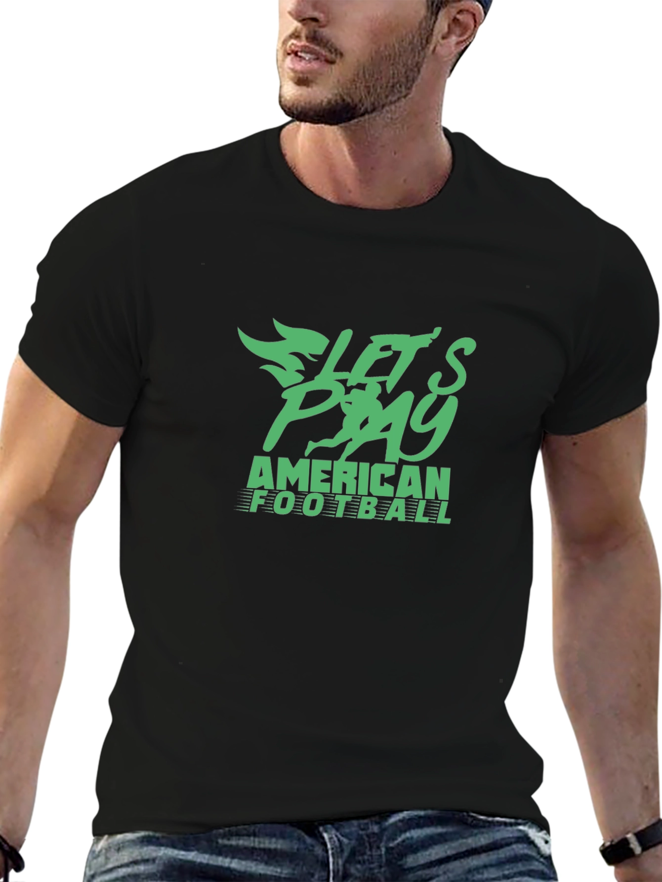 Lets Play Football Graphic Tee