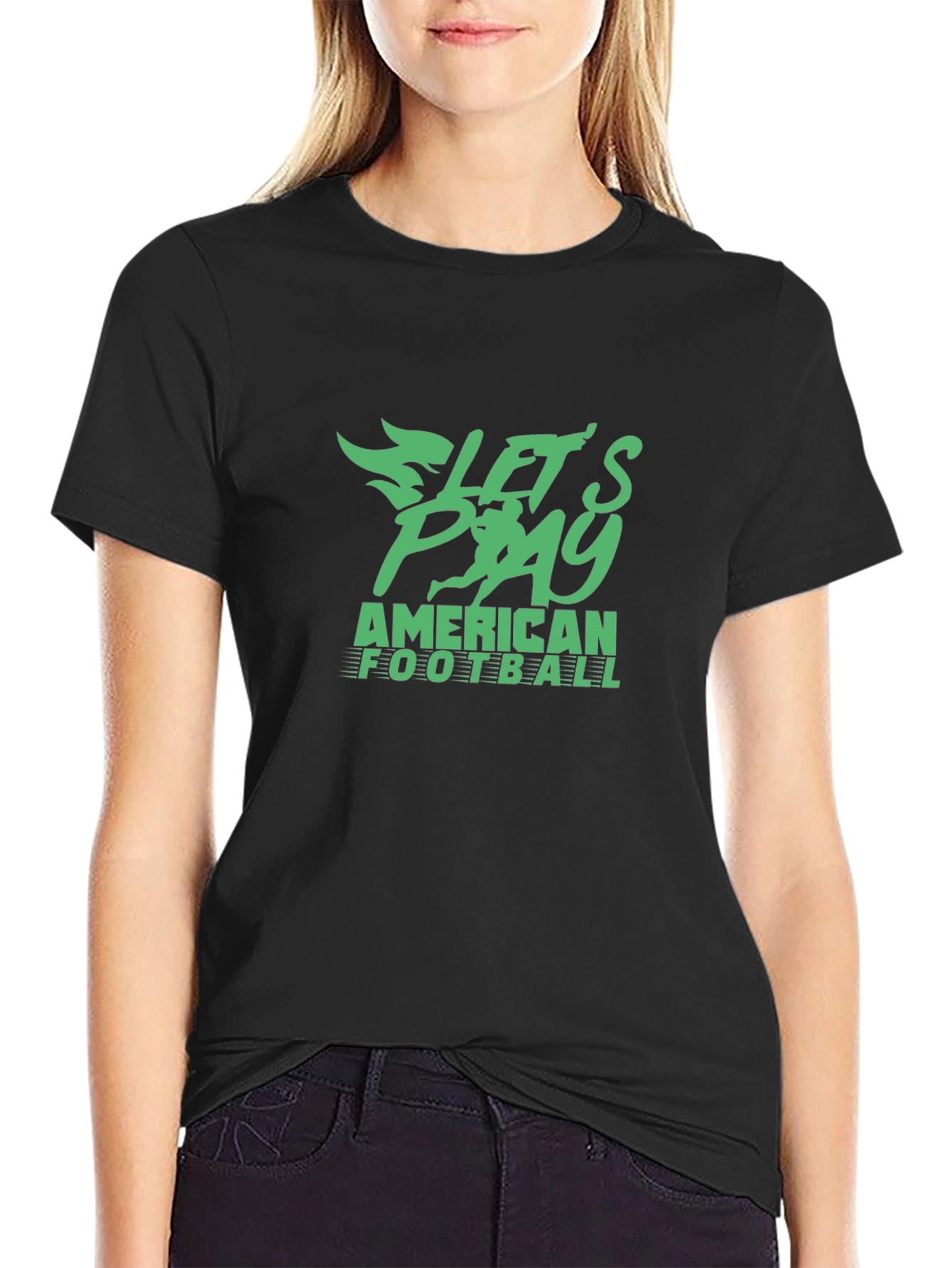 Lets Play Football Graphic Tee