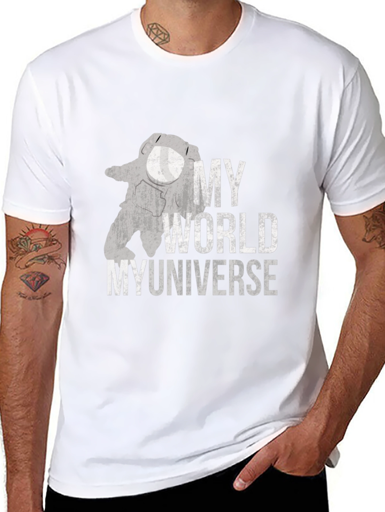 My World My Universe Graphic Tee - Black
