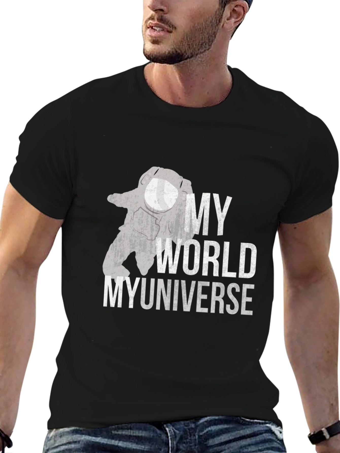 My World My Universe Graphic Tee - Black