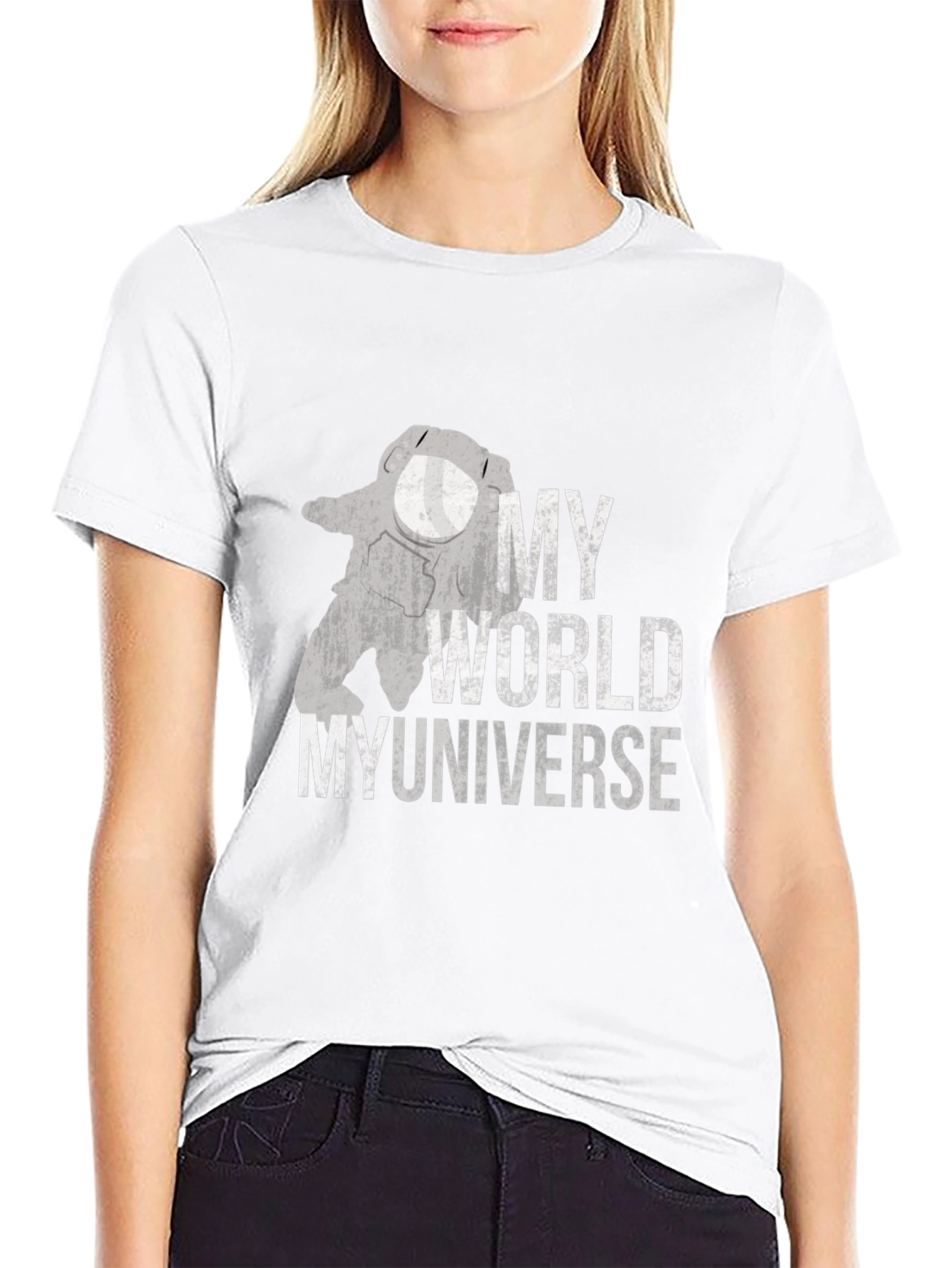 My World My Universe Graphic Tee - Black