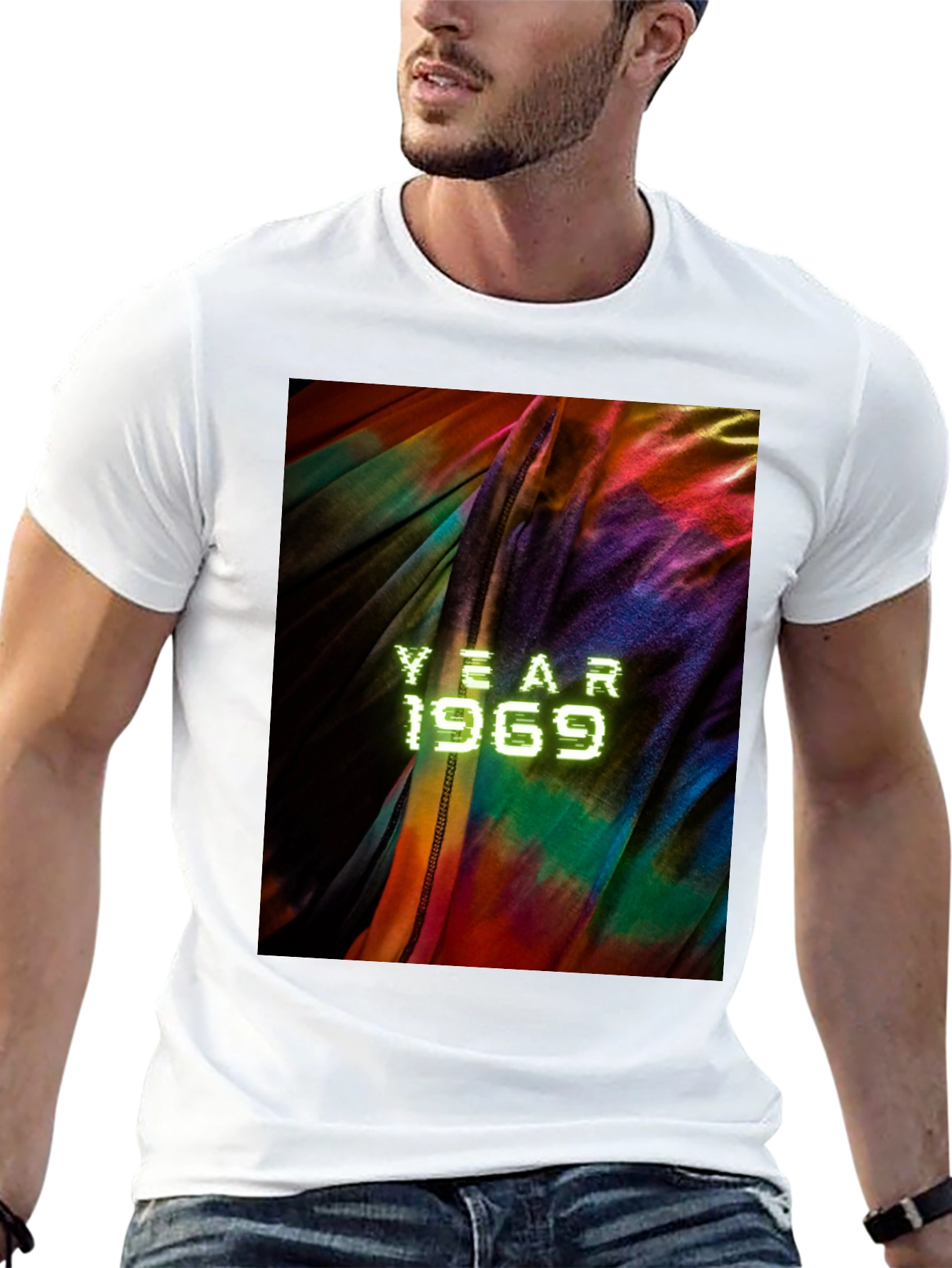 Year 1969 Tie Dye Graphic Tee