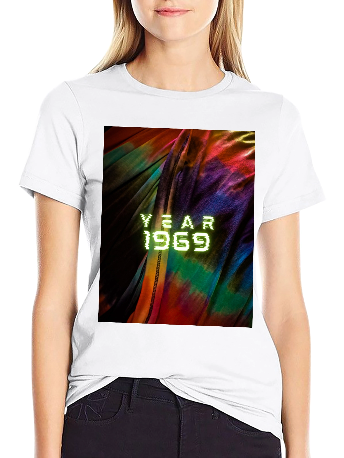 Year 1969 Tie Dye Graphic Tee