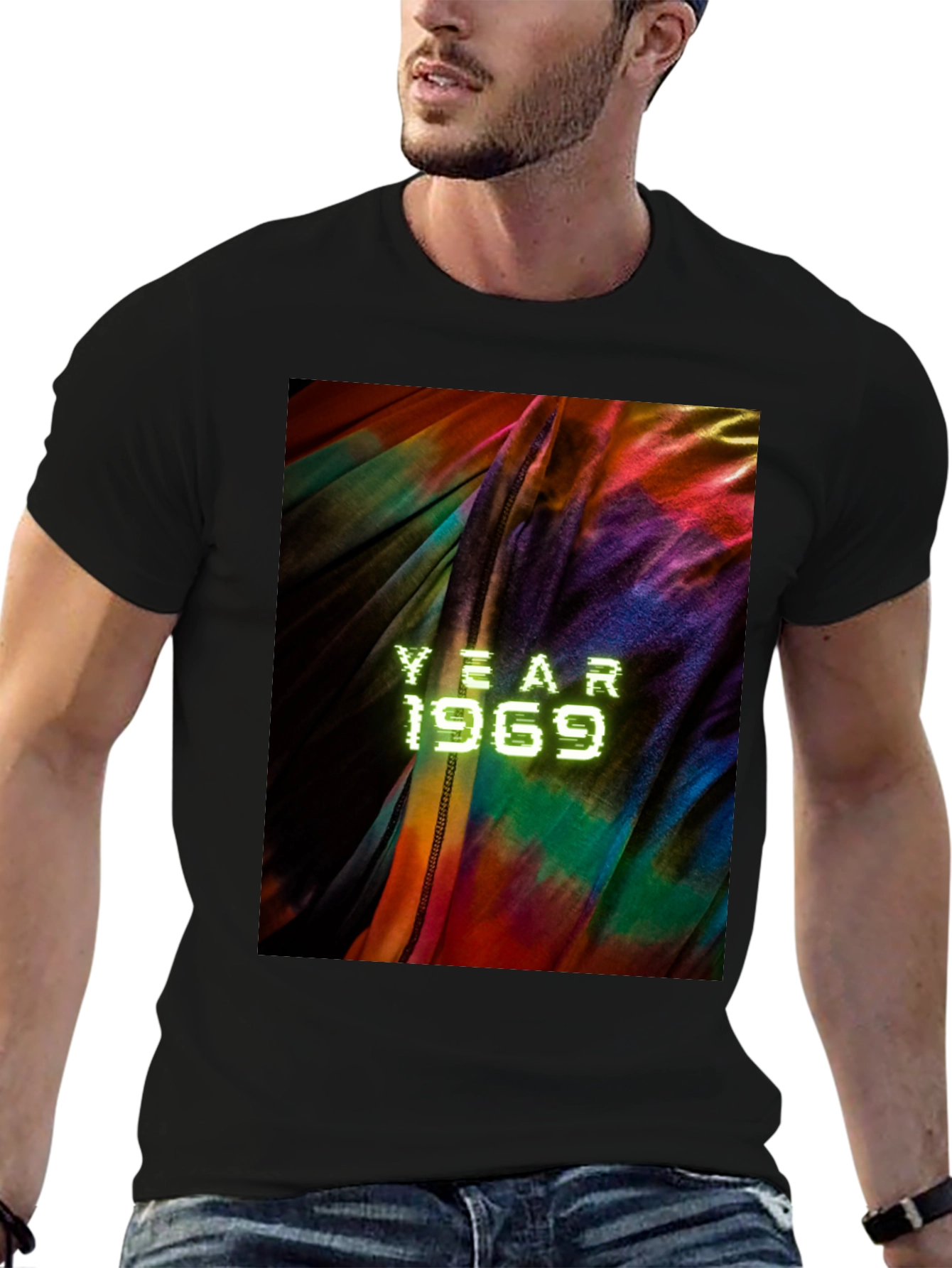Year 1969 Tie Dye Graphic Tee