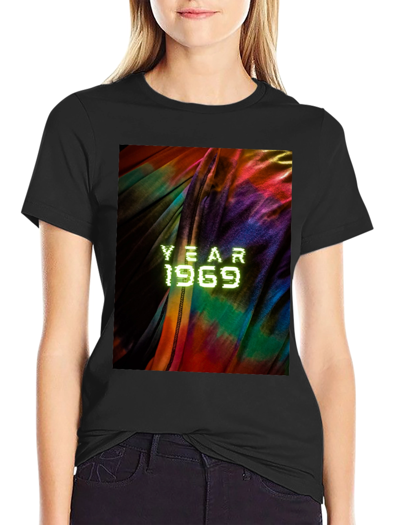 Year 1969 Tie Dye Graphic Tee