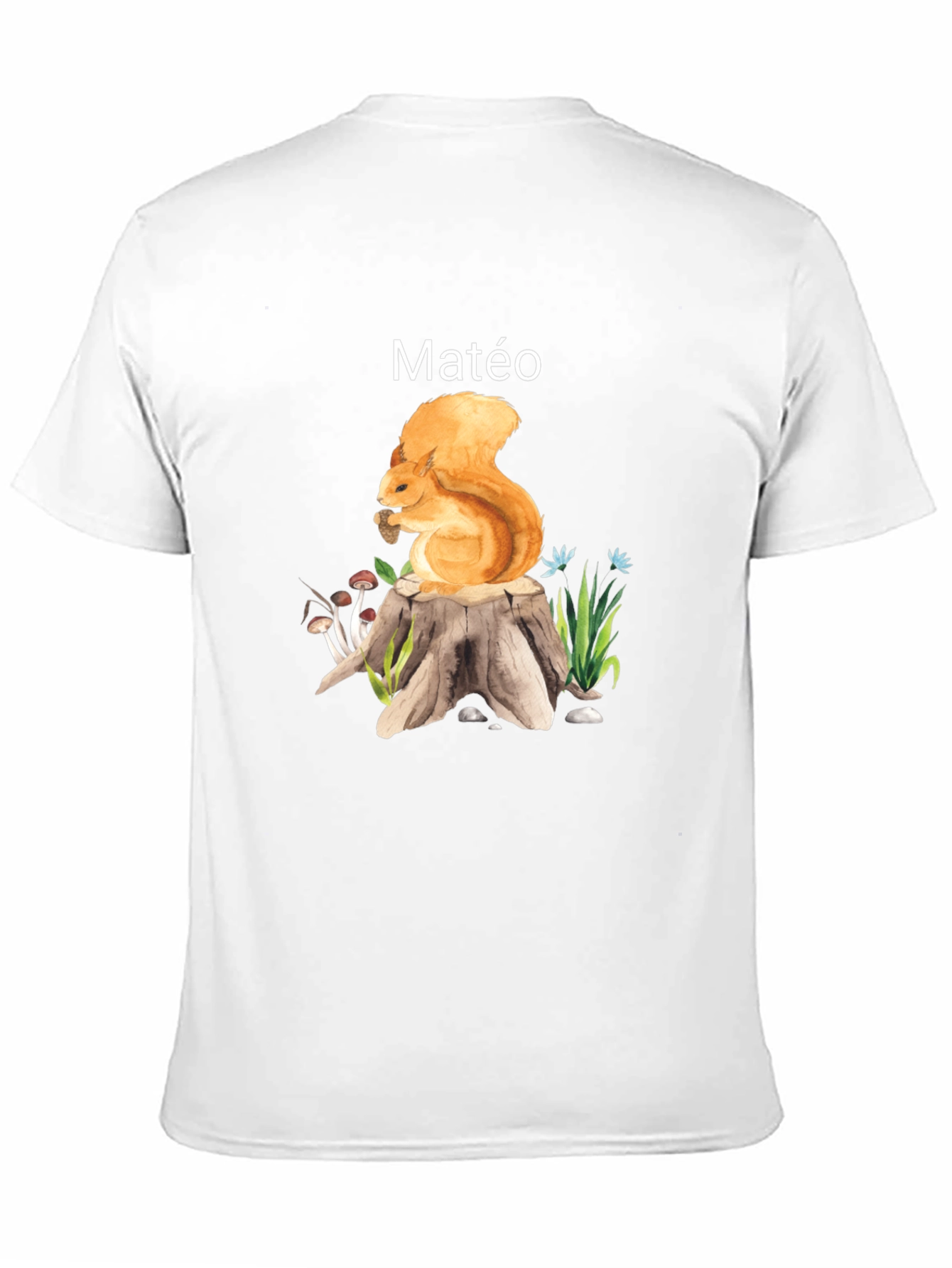 Squirrel on Stump Personalized T-Shirt