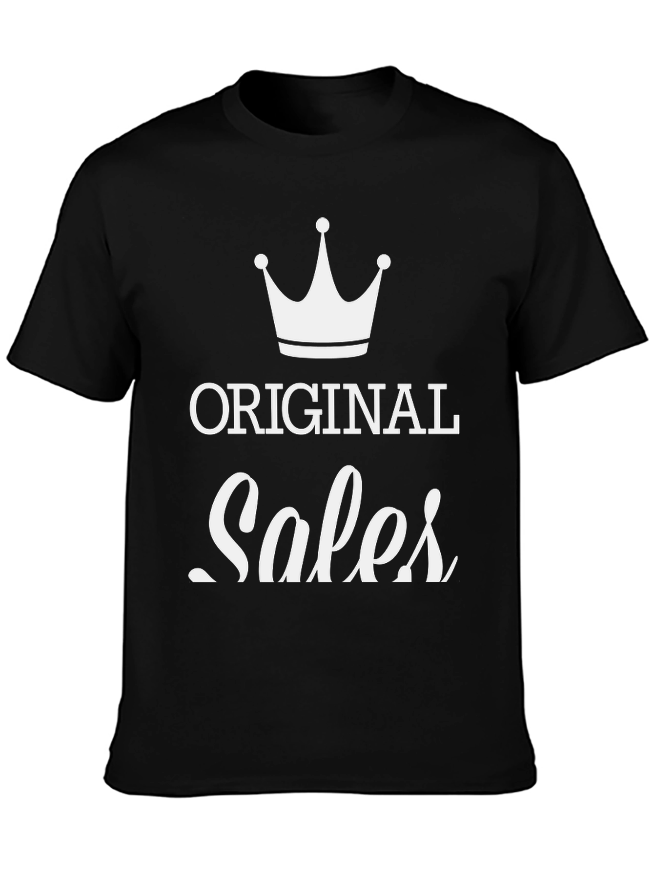 Original Sales T-Shirt - Black Cotton Blend