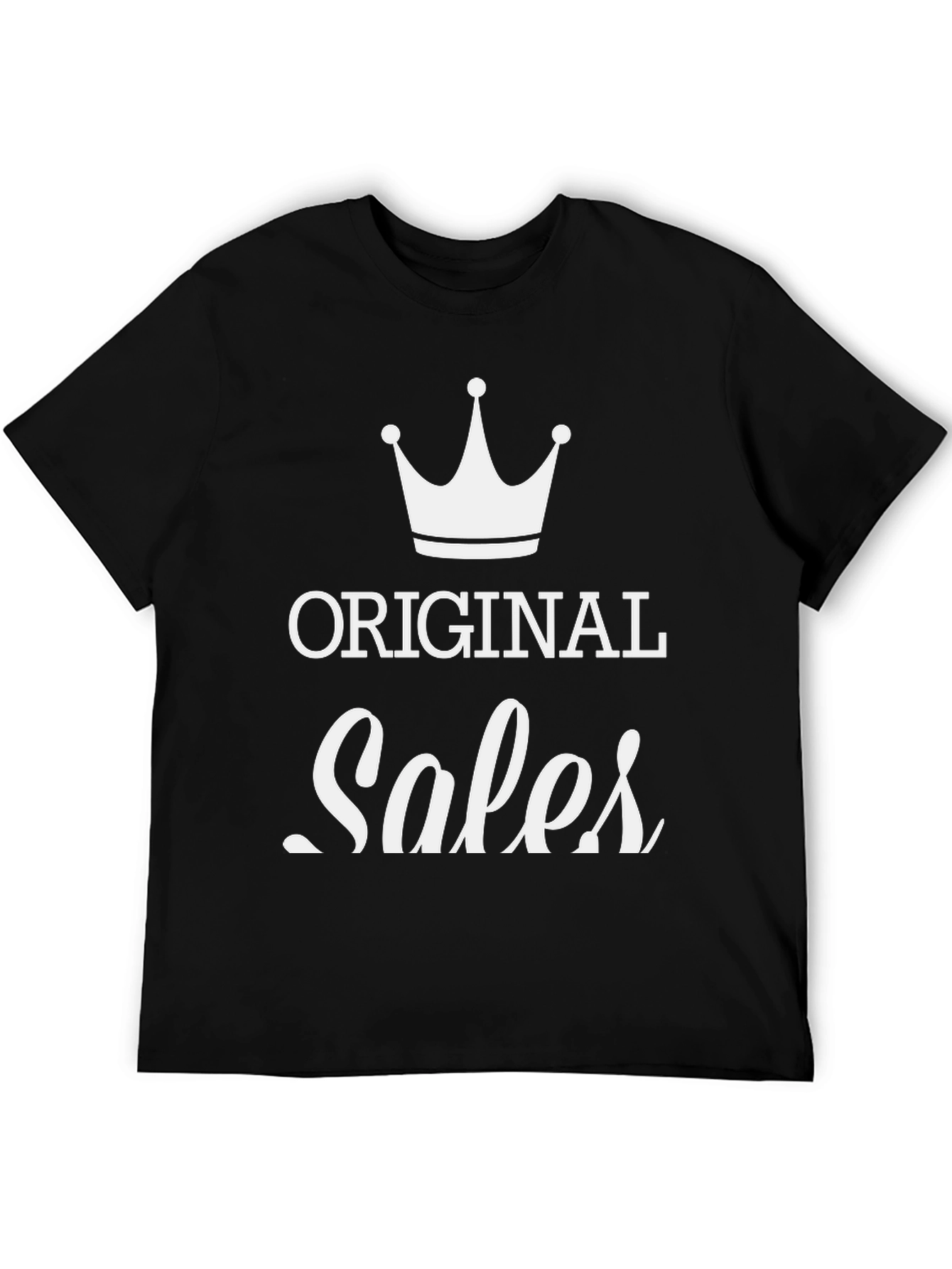 Original Sales T-Shirt - Black Cotton Blend