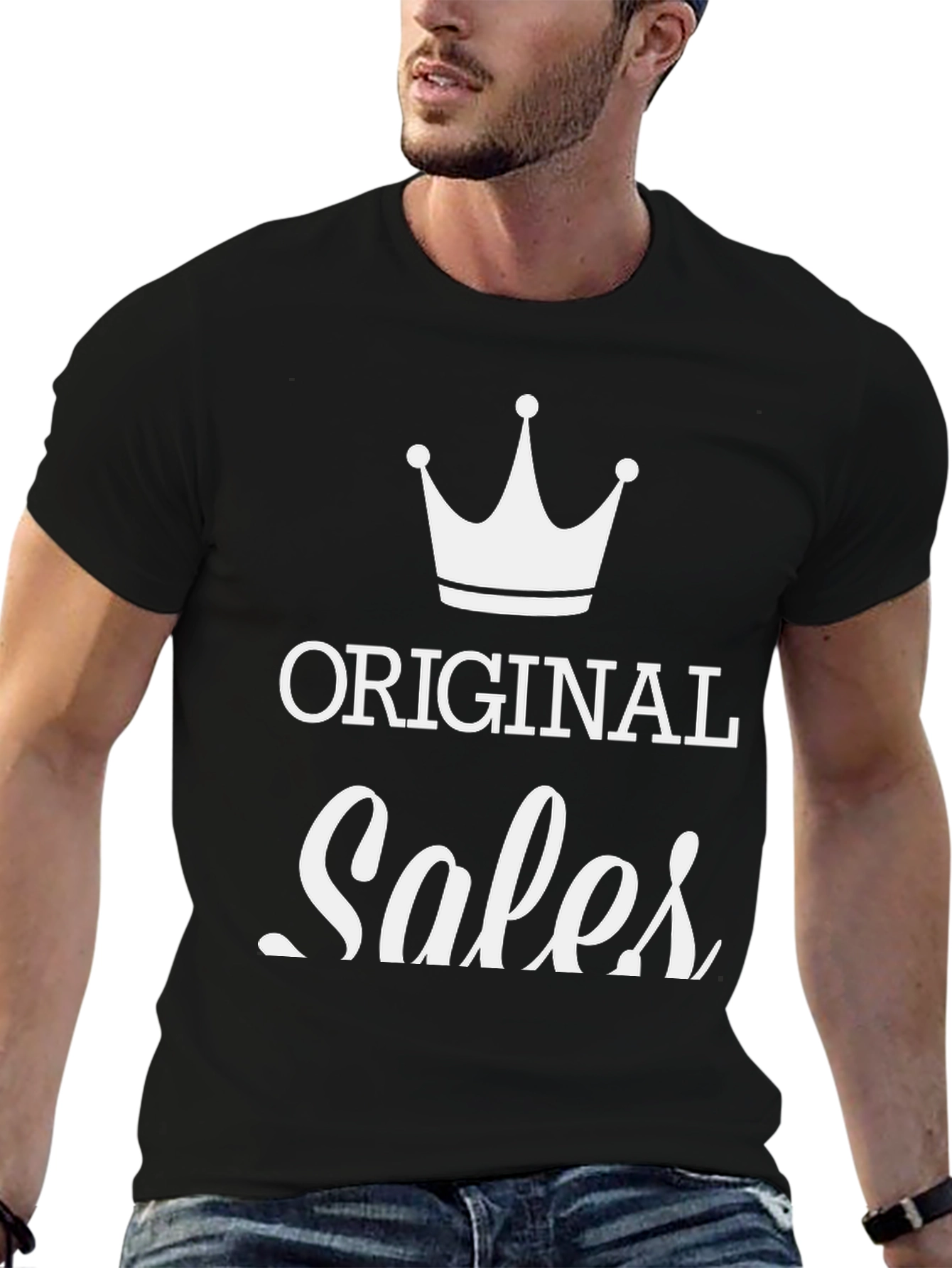 Original Sales T-Shirt - Black Cotton Blend