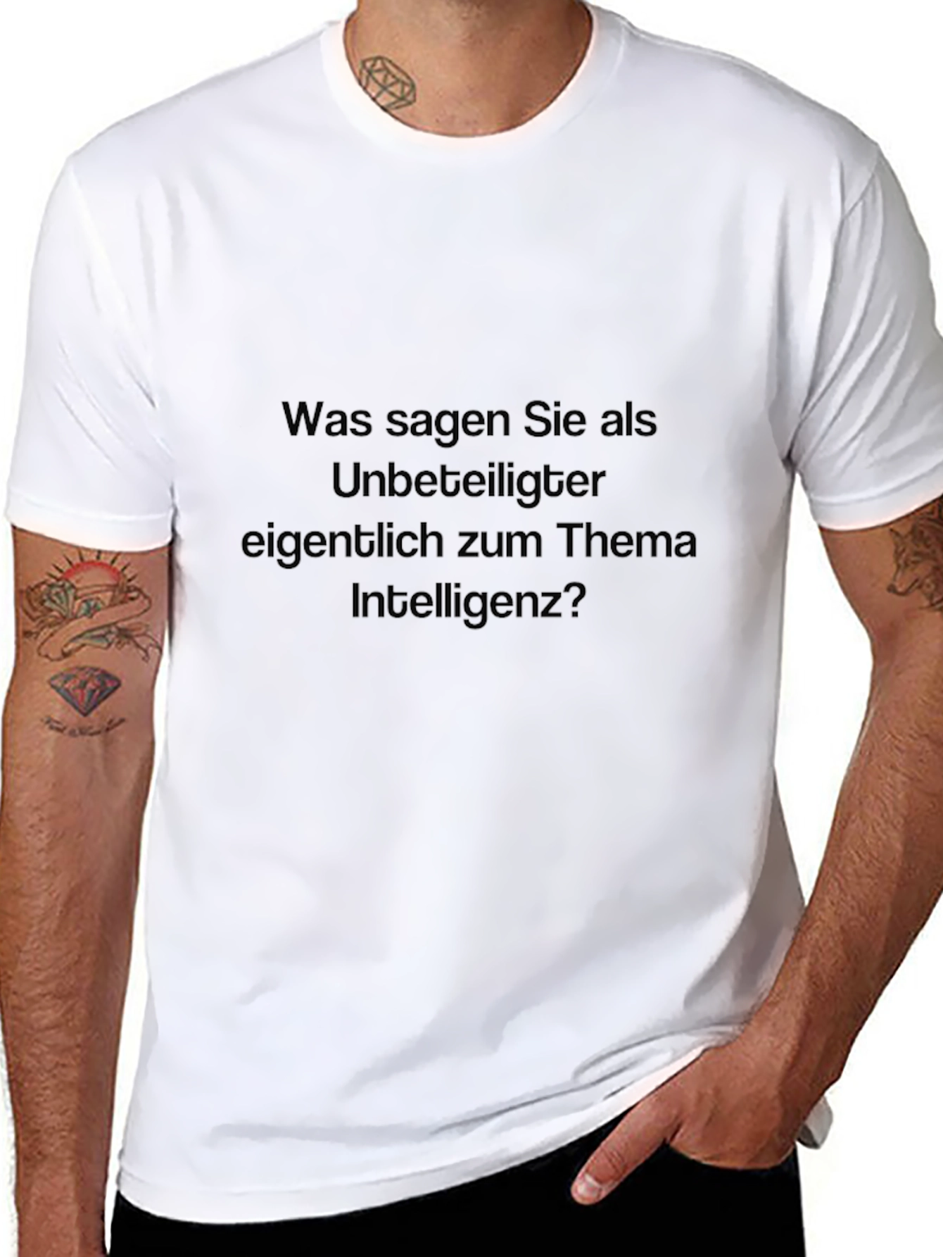 Inteligenz T-Shirt - German Text Novelty Tee