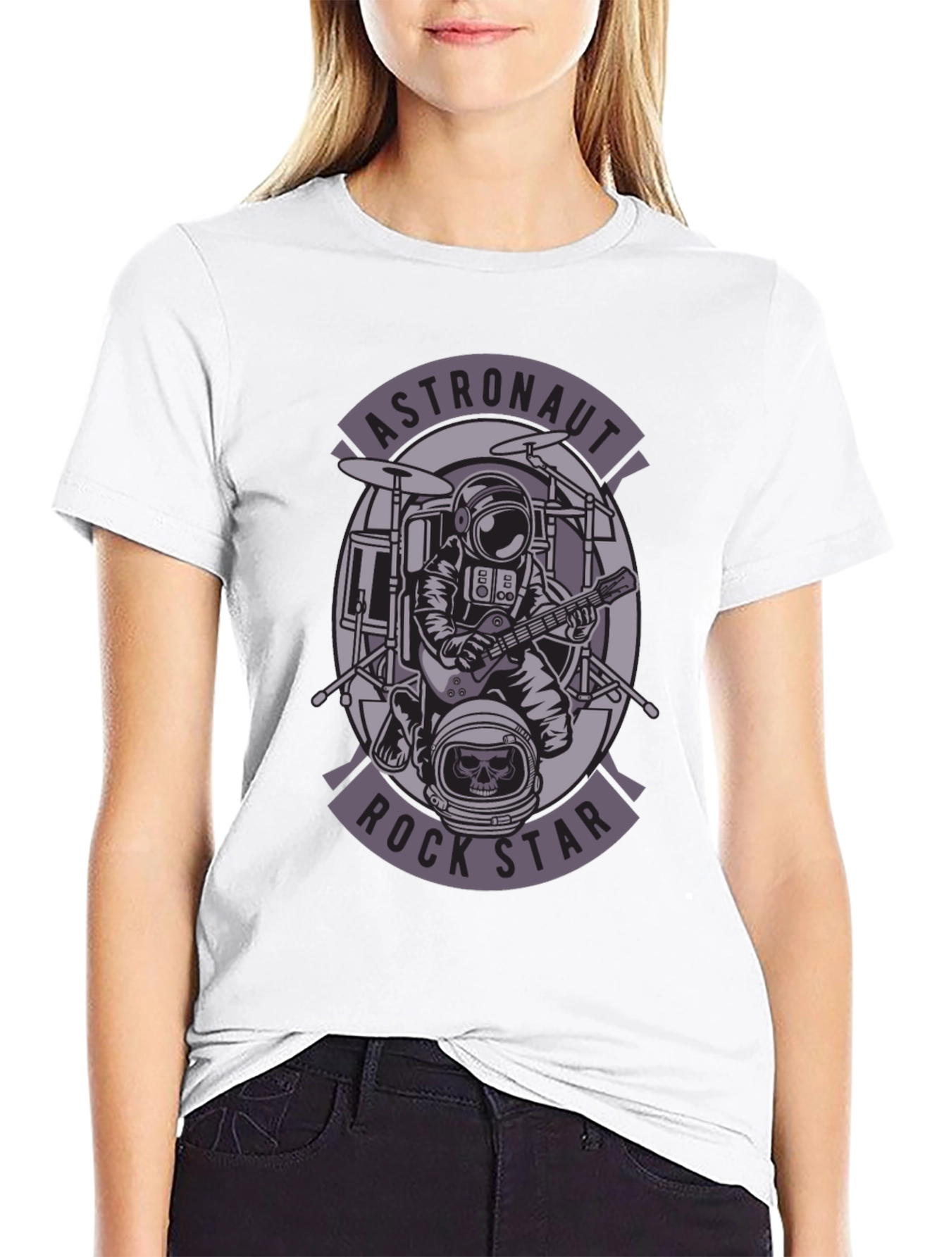 Astronaut Rock Star Graphic Tee