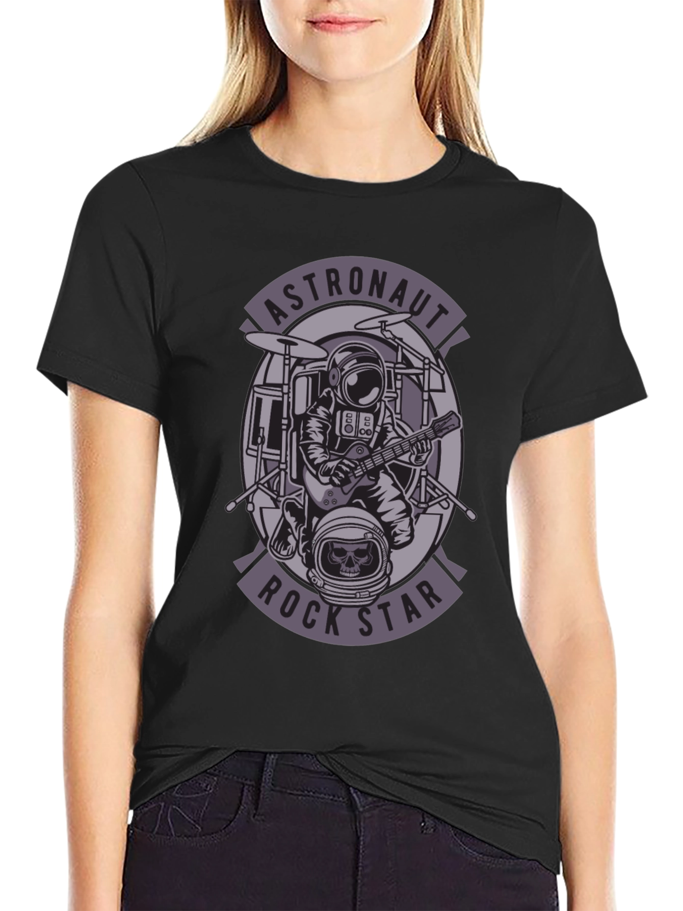 Astronaut Rock Star Graphic Tee
