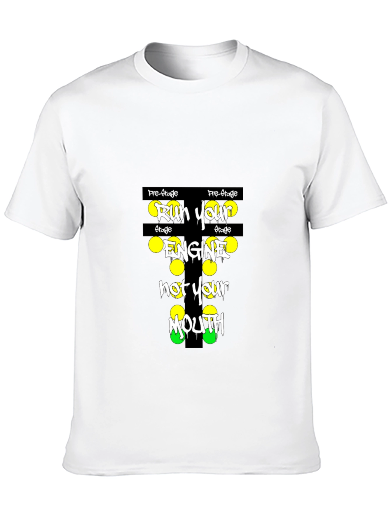 Run Your Engine Graphic T-Shirt - Black