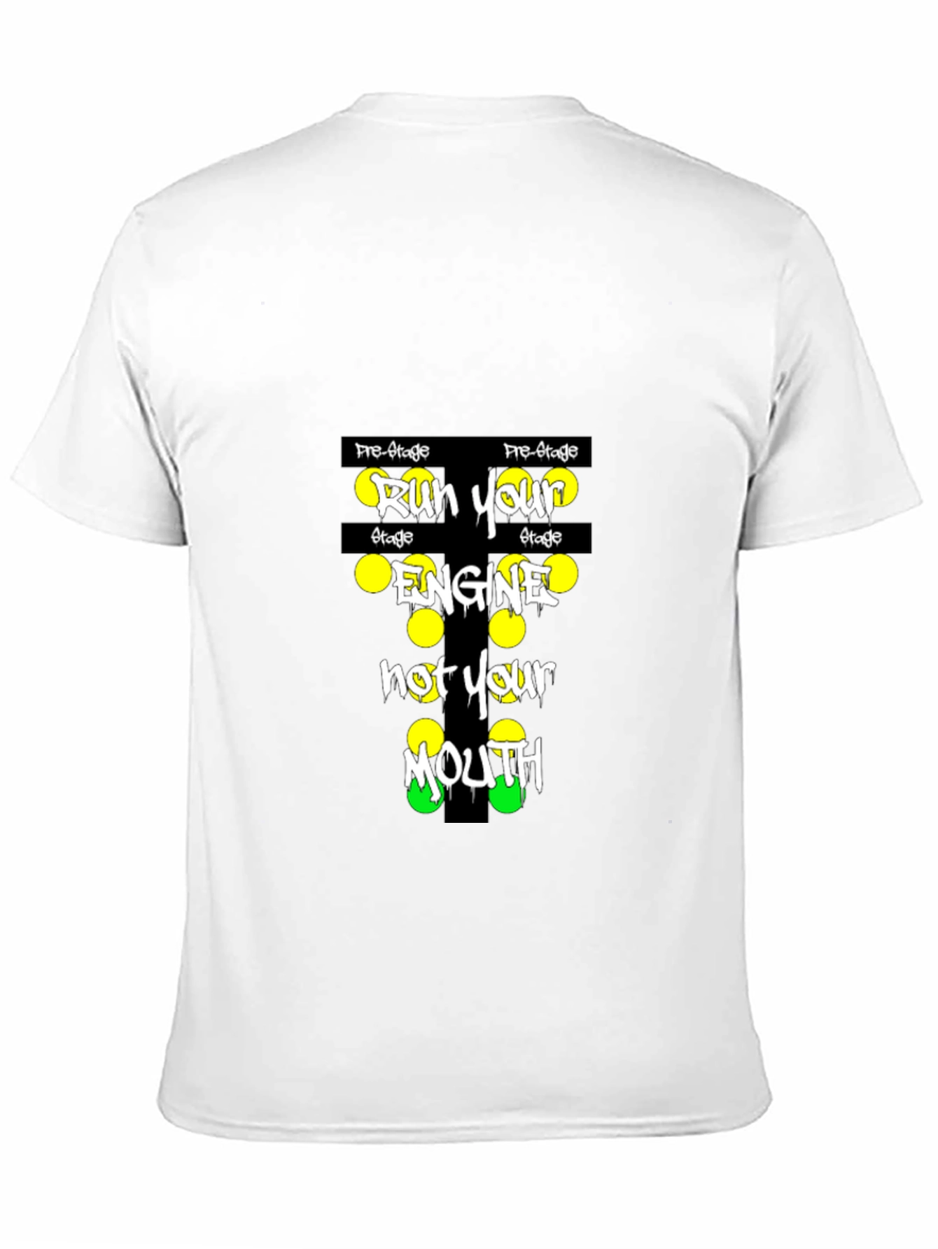 Run Your Engine Graphic T-Shirt - Black