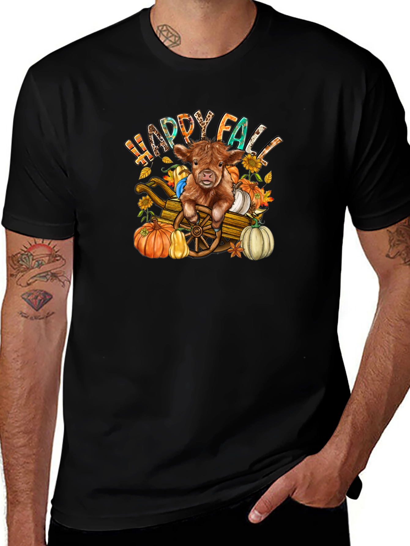 Happy Fall Highland Cow T-Shirt