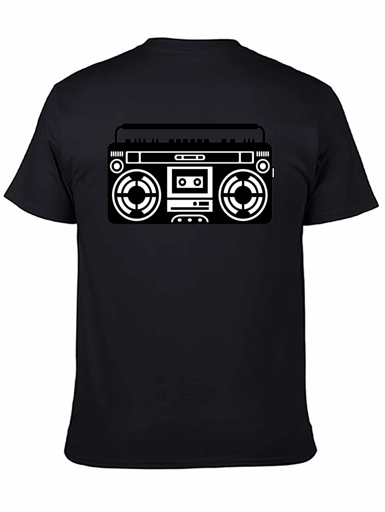Retro Boombox Graphic Tee - Classic Cool