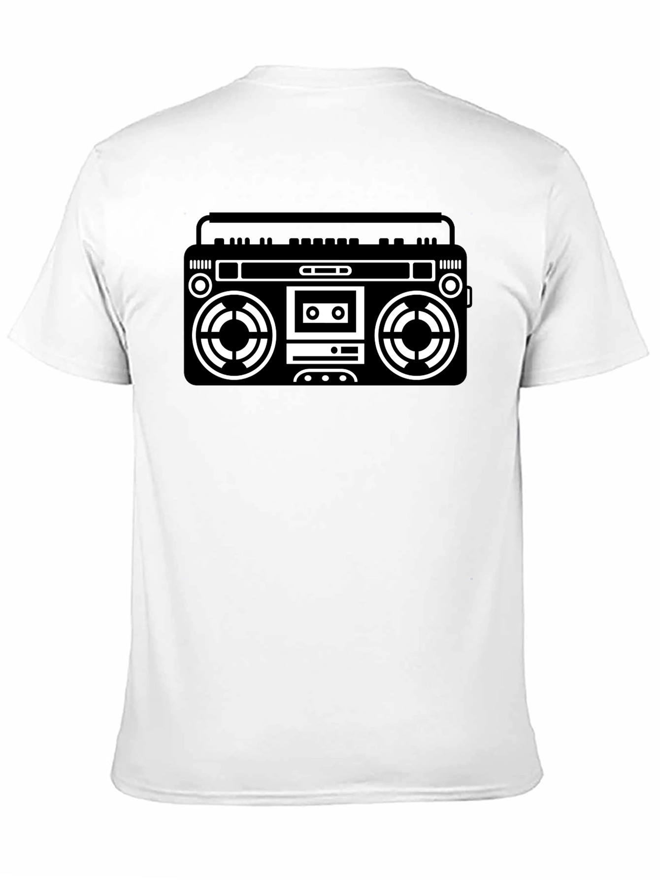 Retro Boombox Graphic Tee - Classic Cool