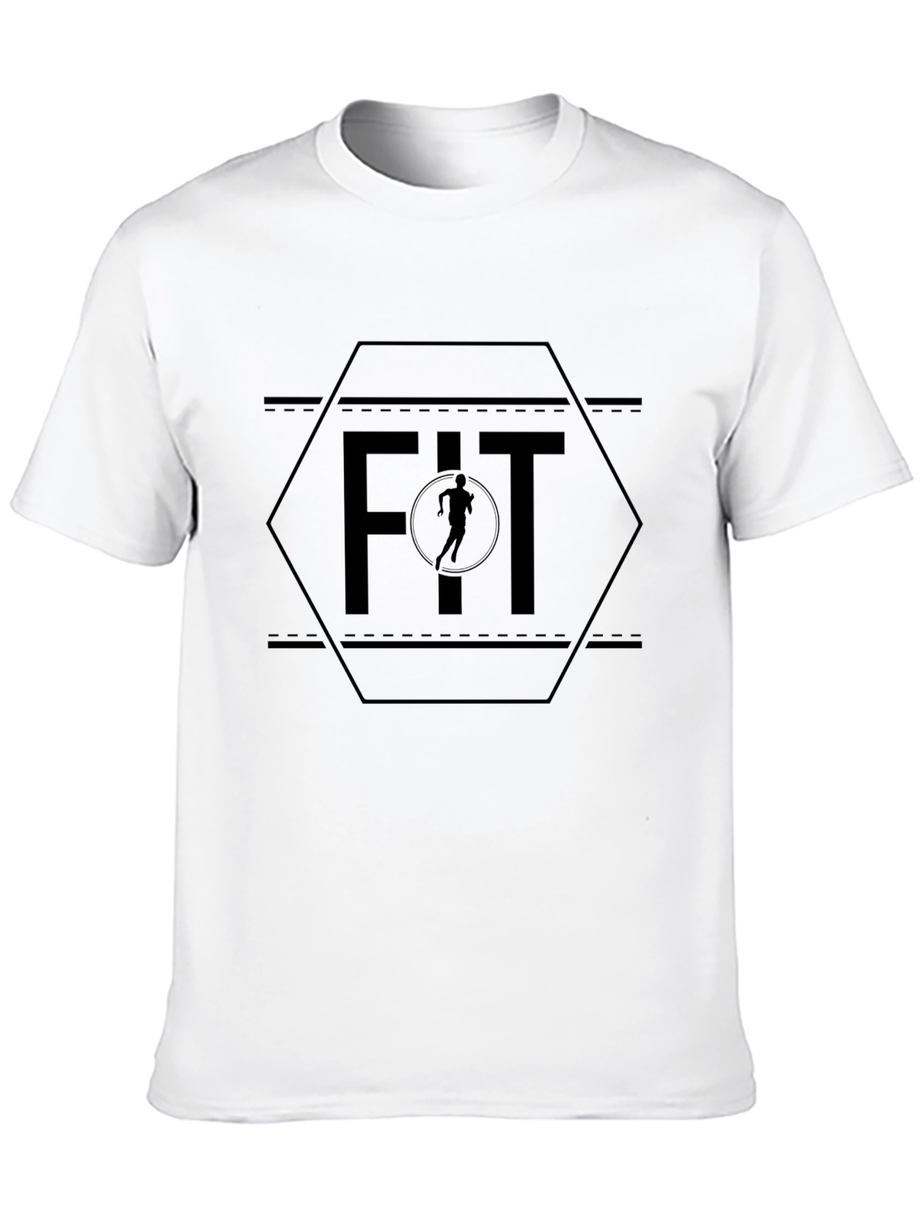 Mens Black FIT Graphic Tee - Active Lifestyle