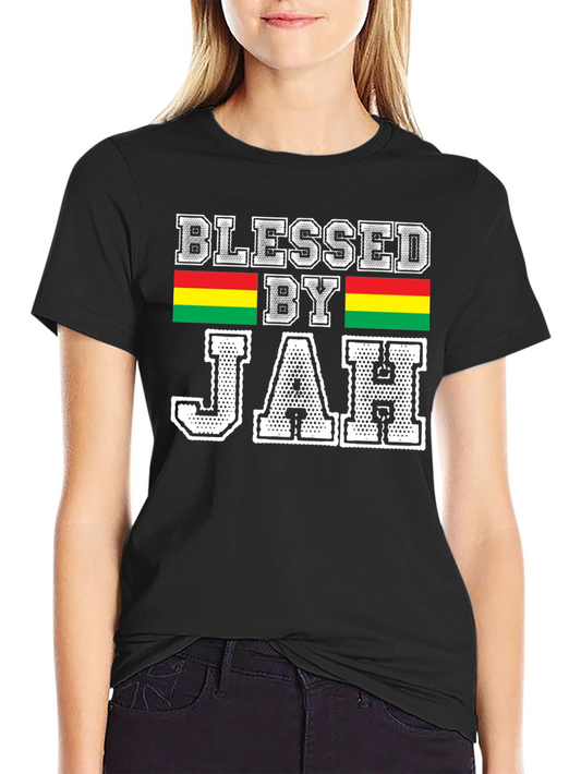 Blessed By Jah T-Shirt - Rastafarian Inspired Tee