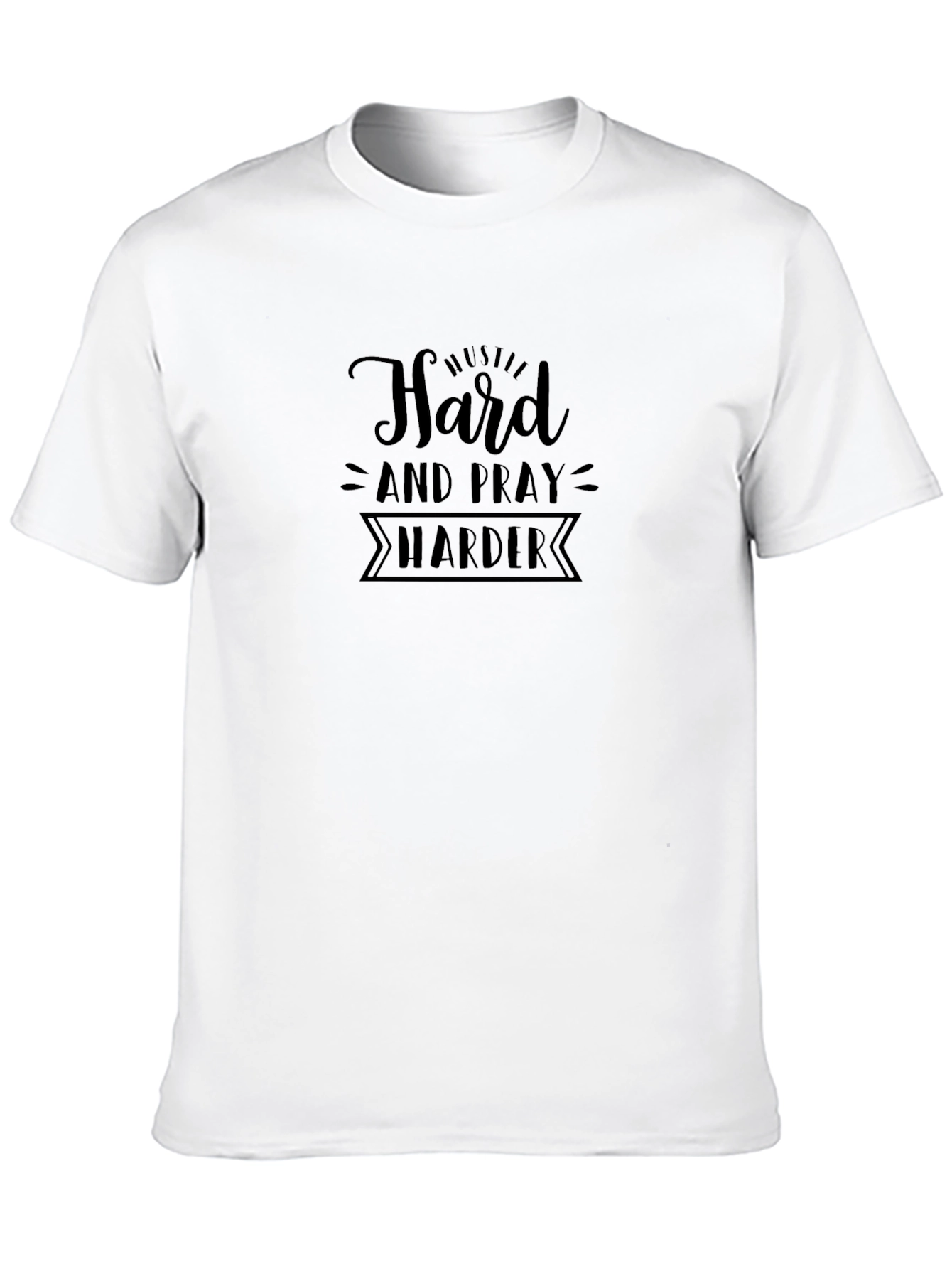 Hustle Harder Black Tee