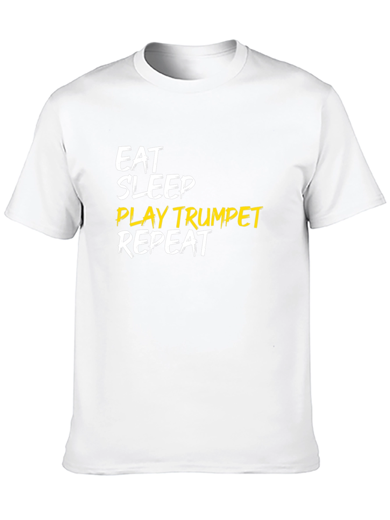 Eat Sleep Play Trumpet Repeat Black T-Shirt