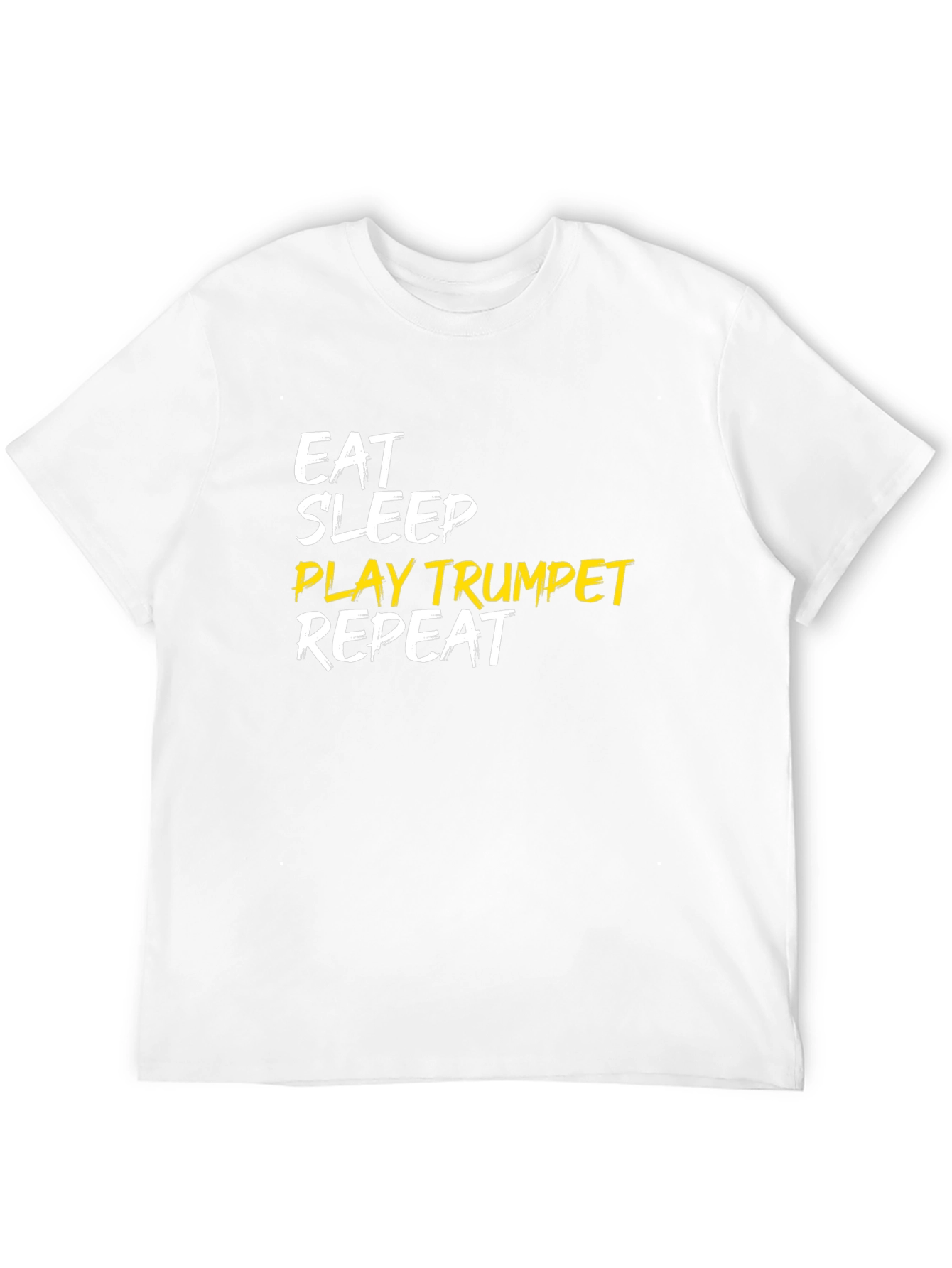 Eat Sleep Play Trumpet Repeat Black T-Shirt