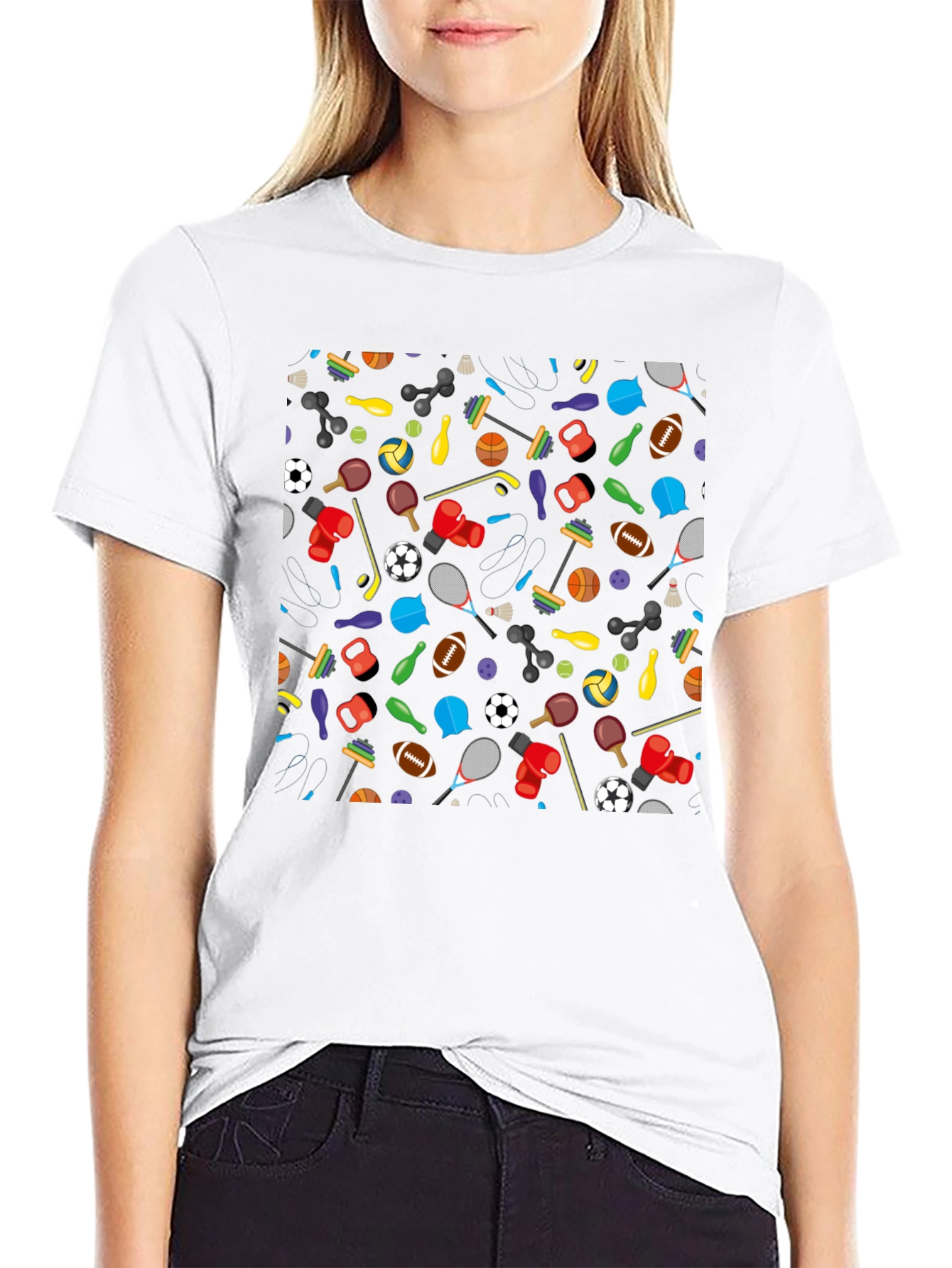Sports Pattern T-Shirt