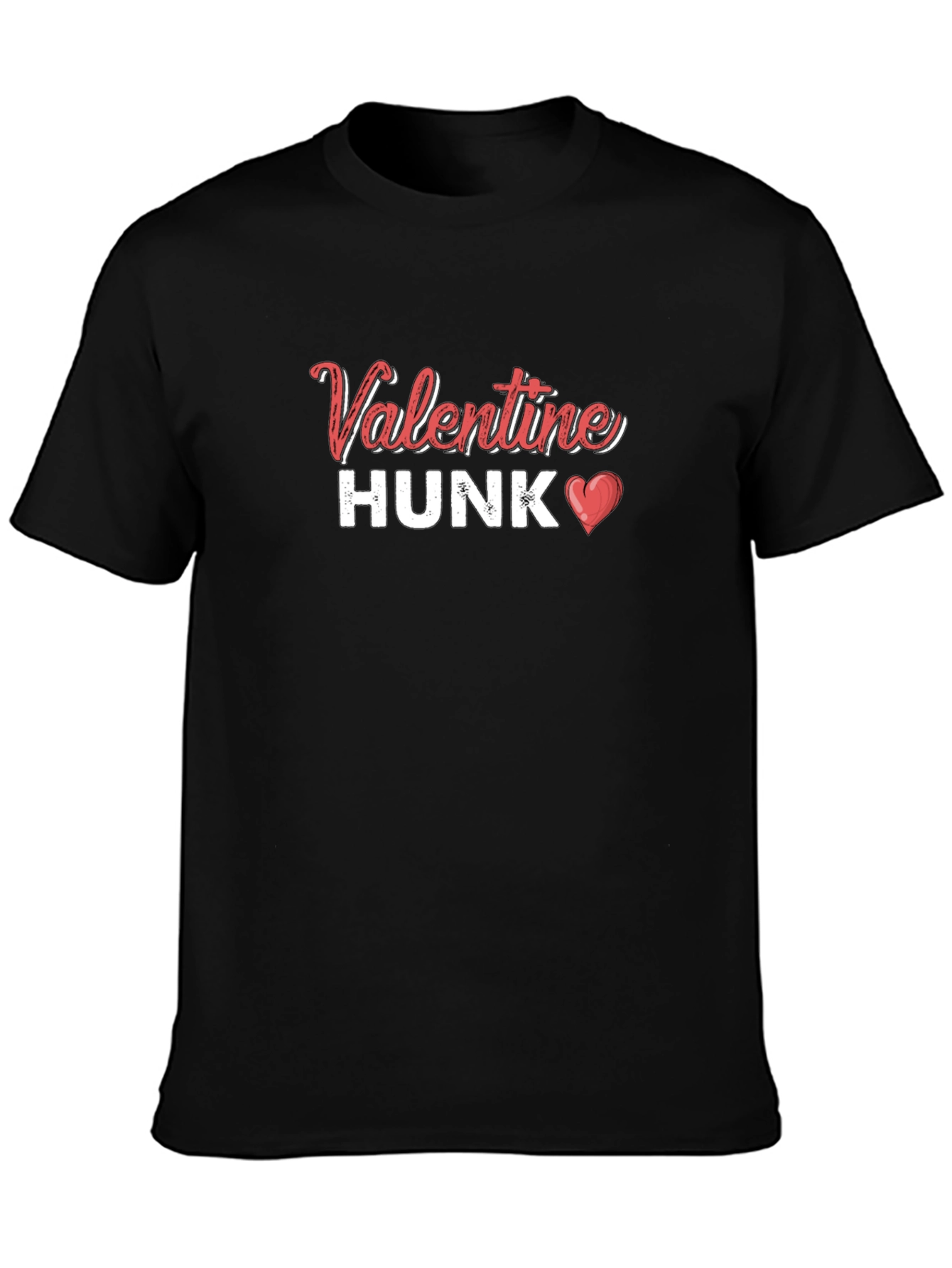 Valentine Hunk Black T-Shirt