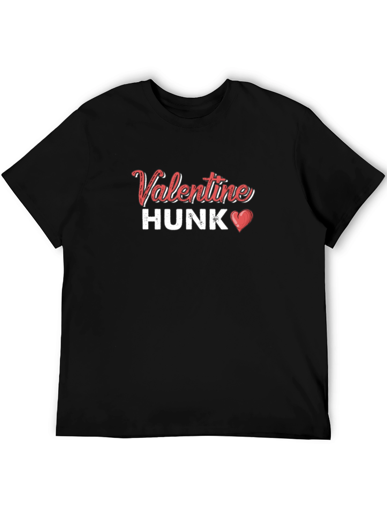 Valentine Hunk Black T-Shirt
