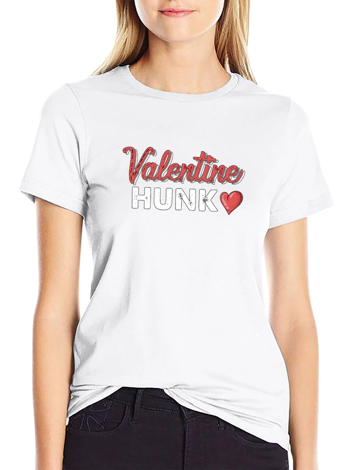 Valentine Hunk Black T-Shirt