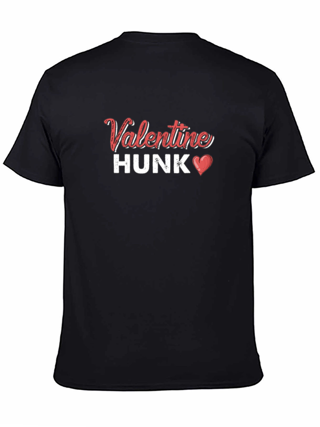 Valentine Hunk Black T-Shirt