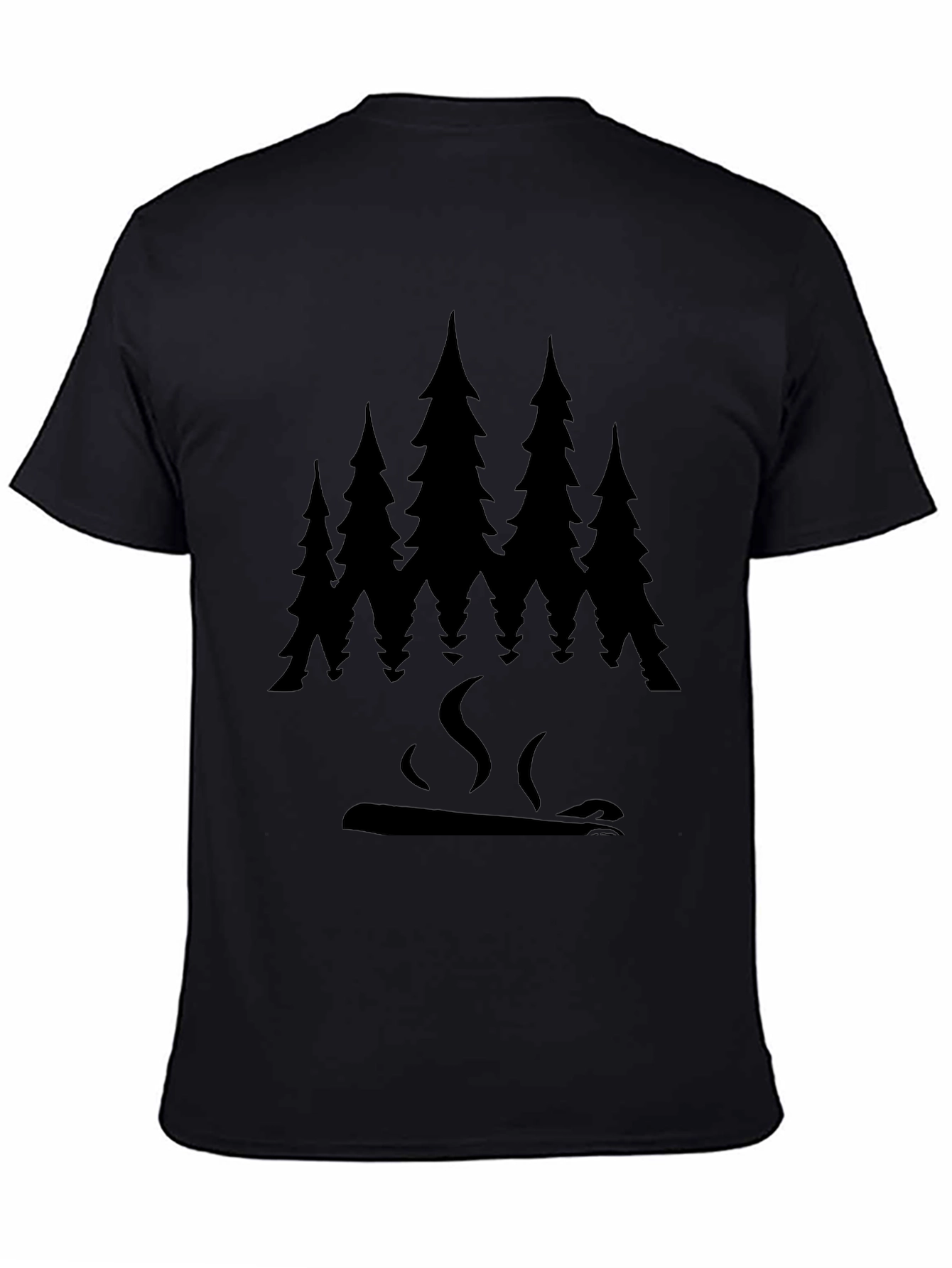 Forest Fire Graphic Tee - Black Unisex T-Shirt