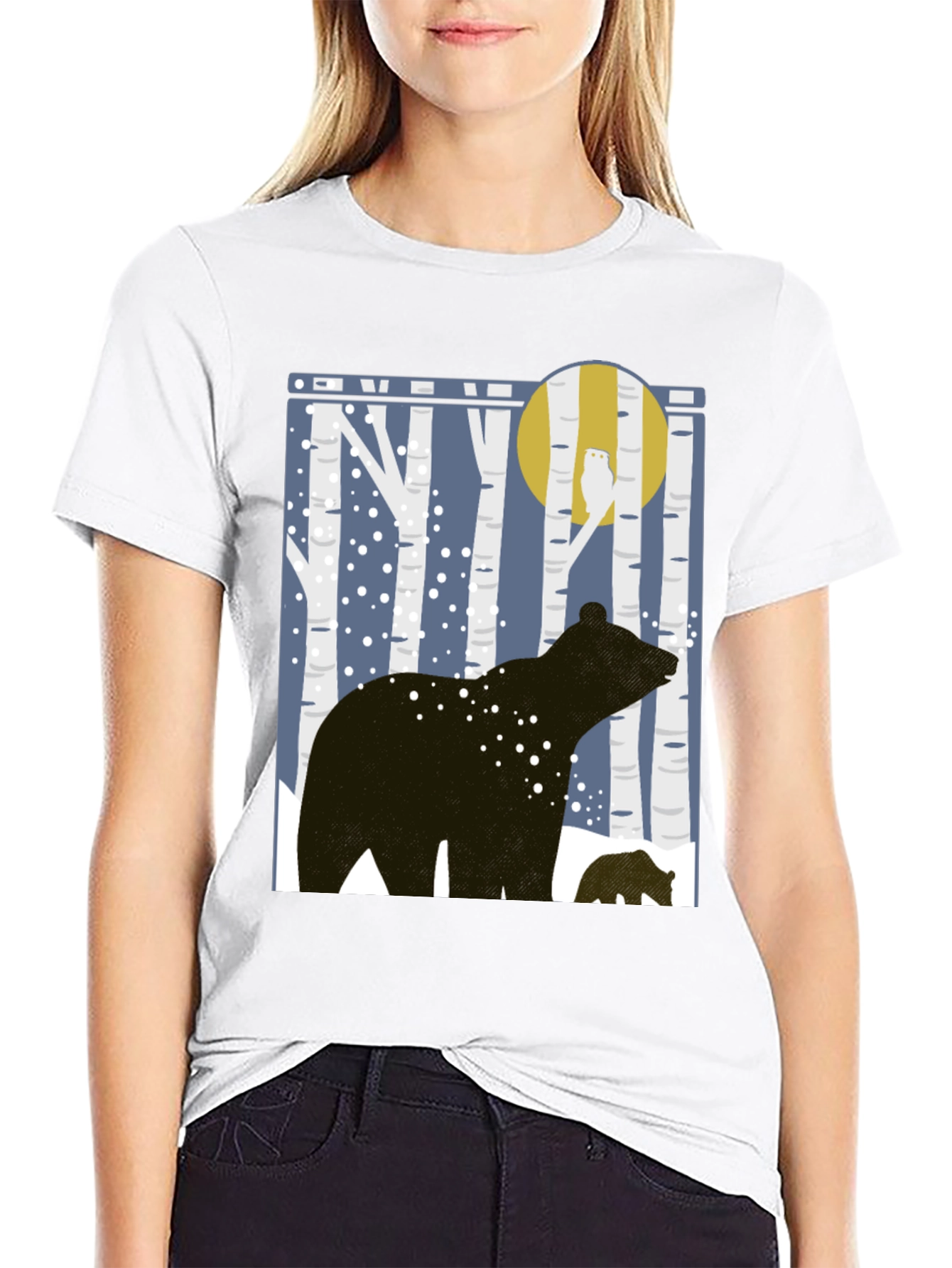 Bear & Cub Forest Graphic Tee