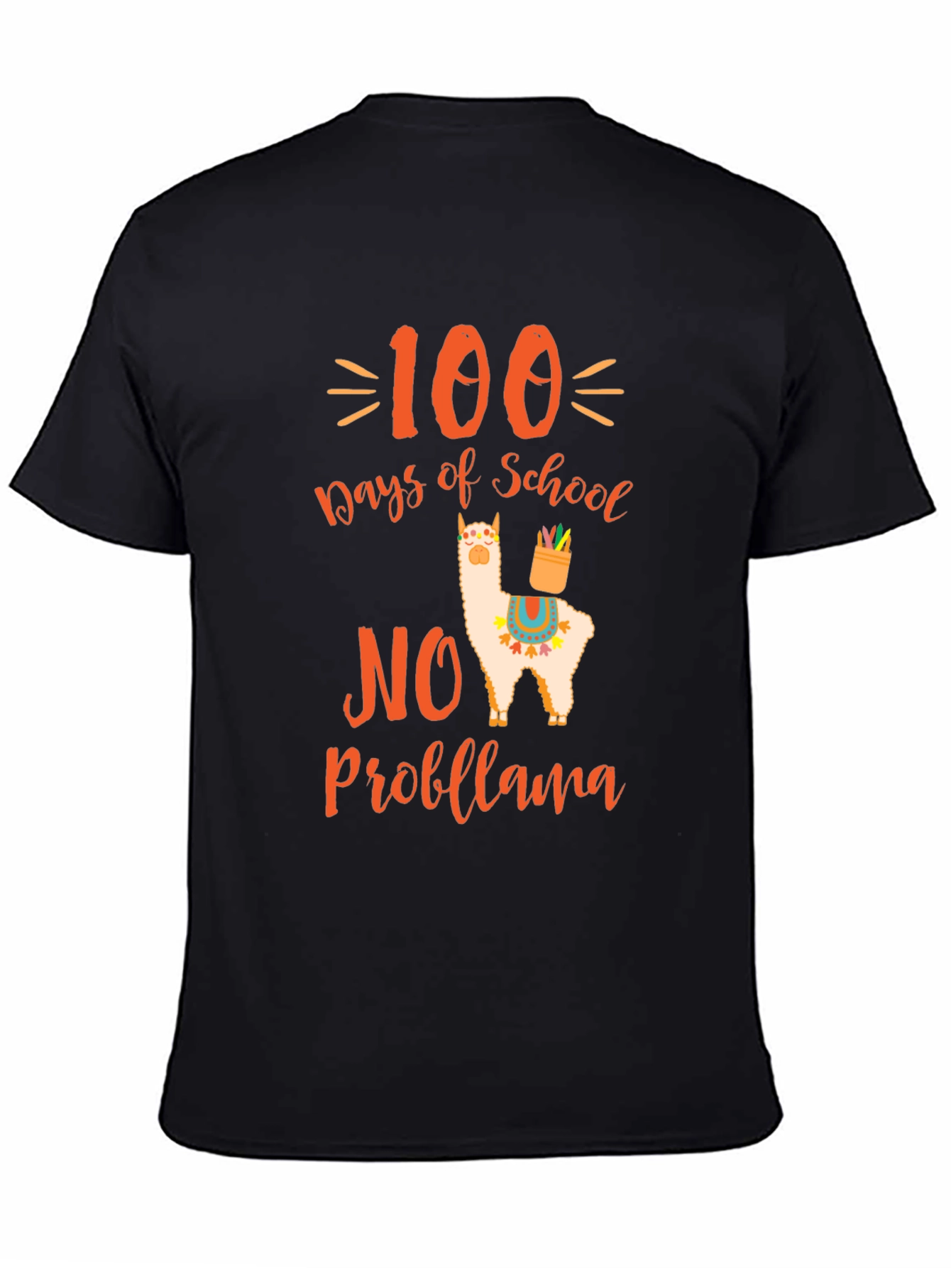 100 Days of School No Probllama T-Shirt