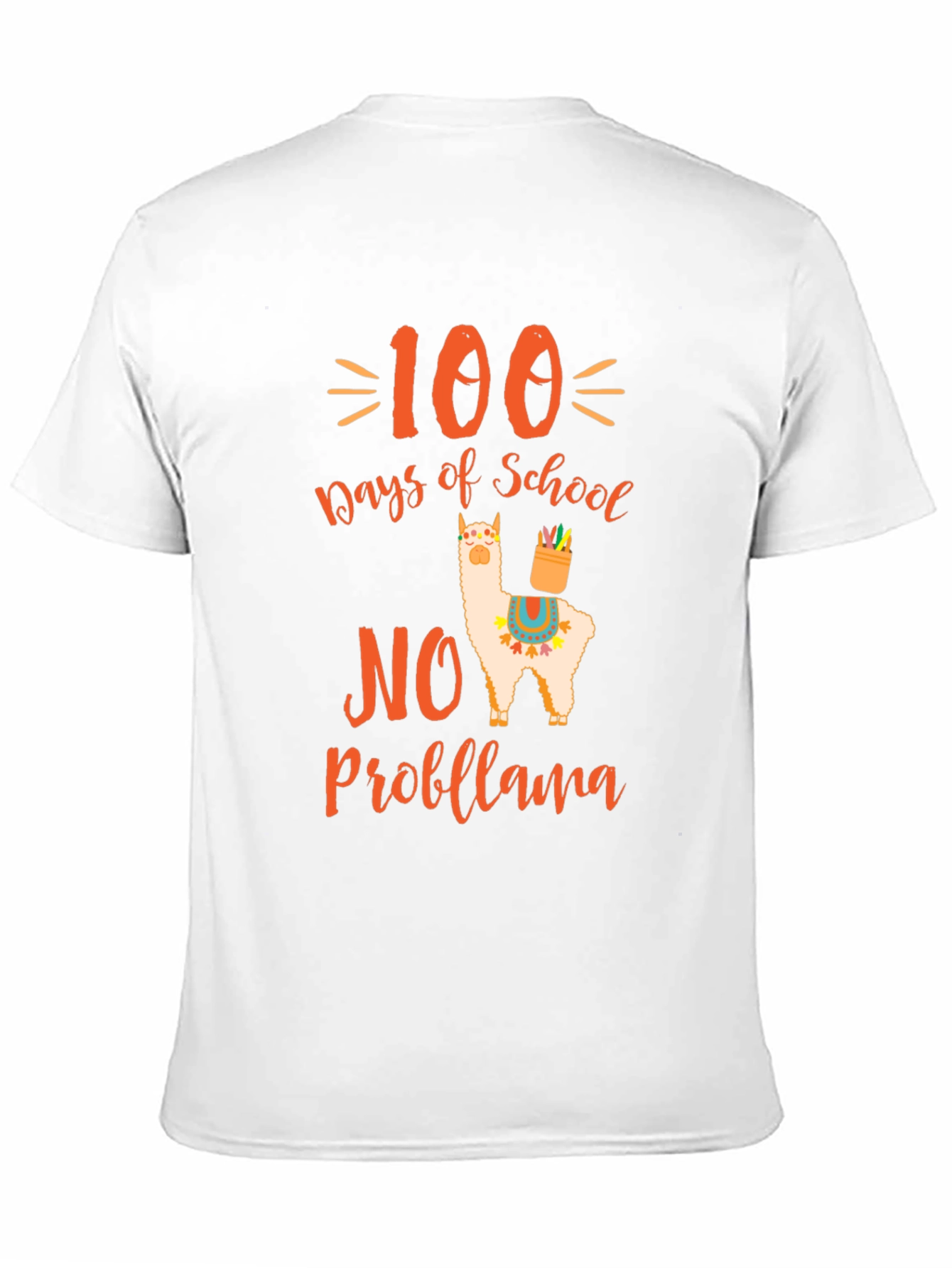 100 Days of School No Probllama T-Shirt