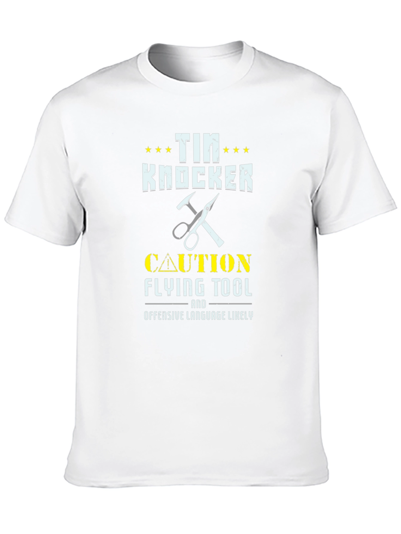 Tin Knocker Graphic Tee - Caution Flying Tool