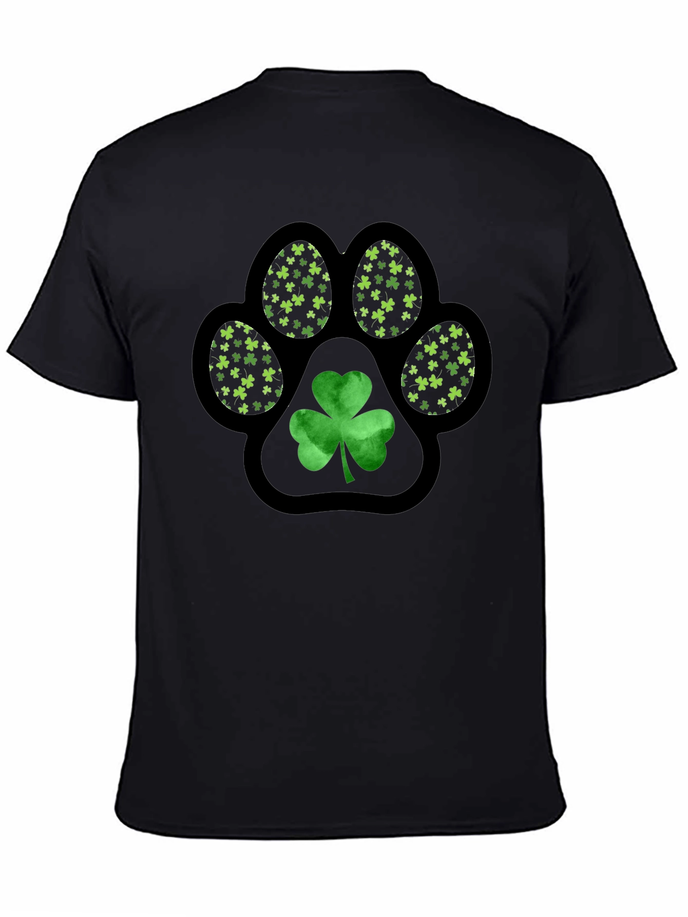 Shamrock Paw Print T-Shirt - St. Patricks Day