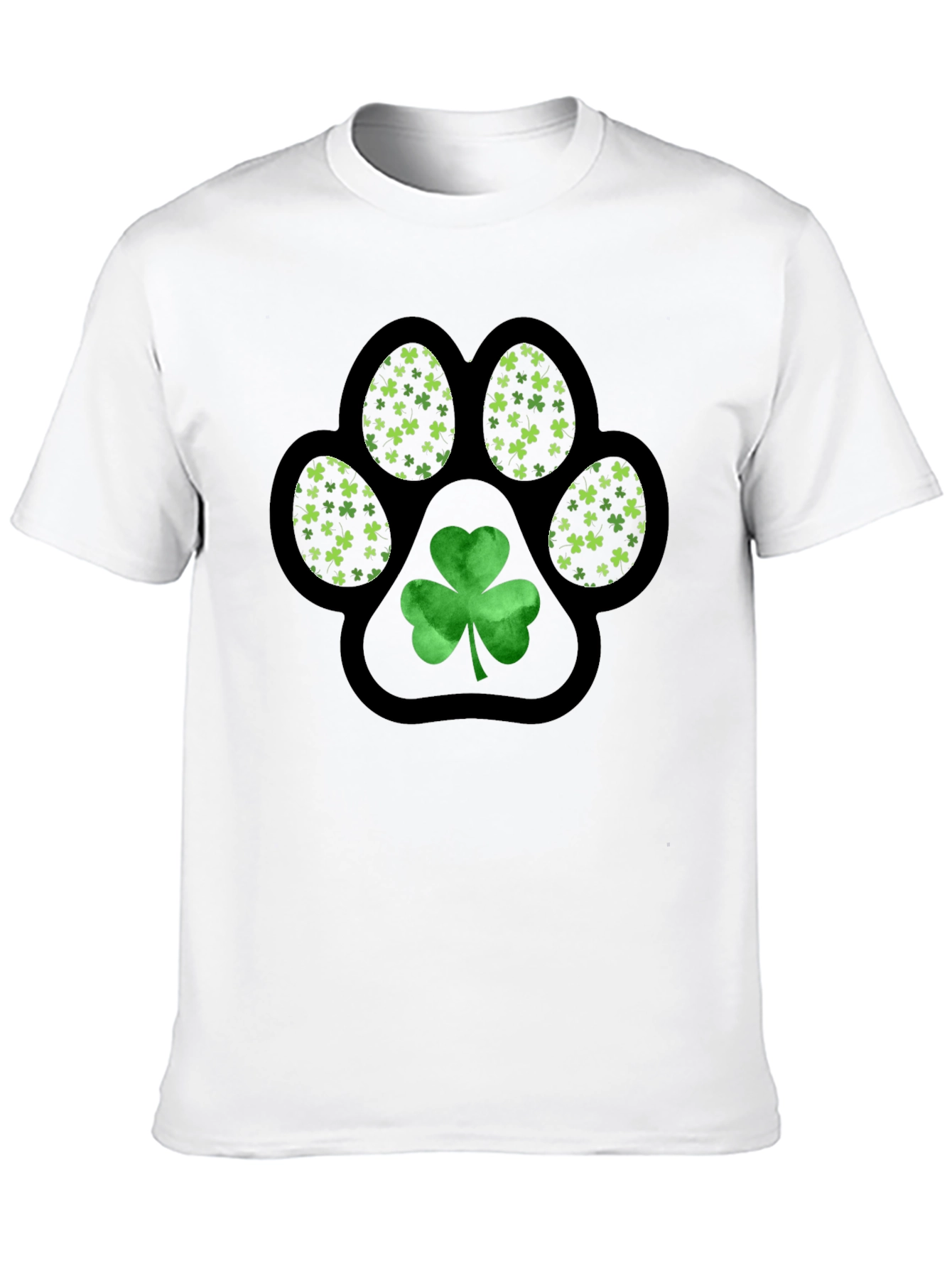 Shamrock Paw Print T-Shirt - St. Patricks Day