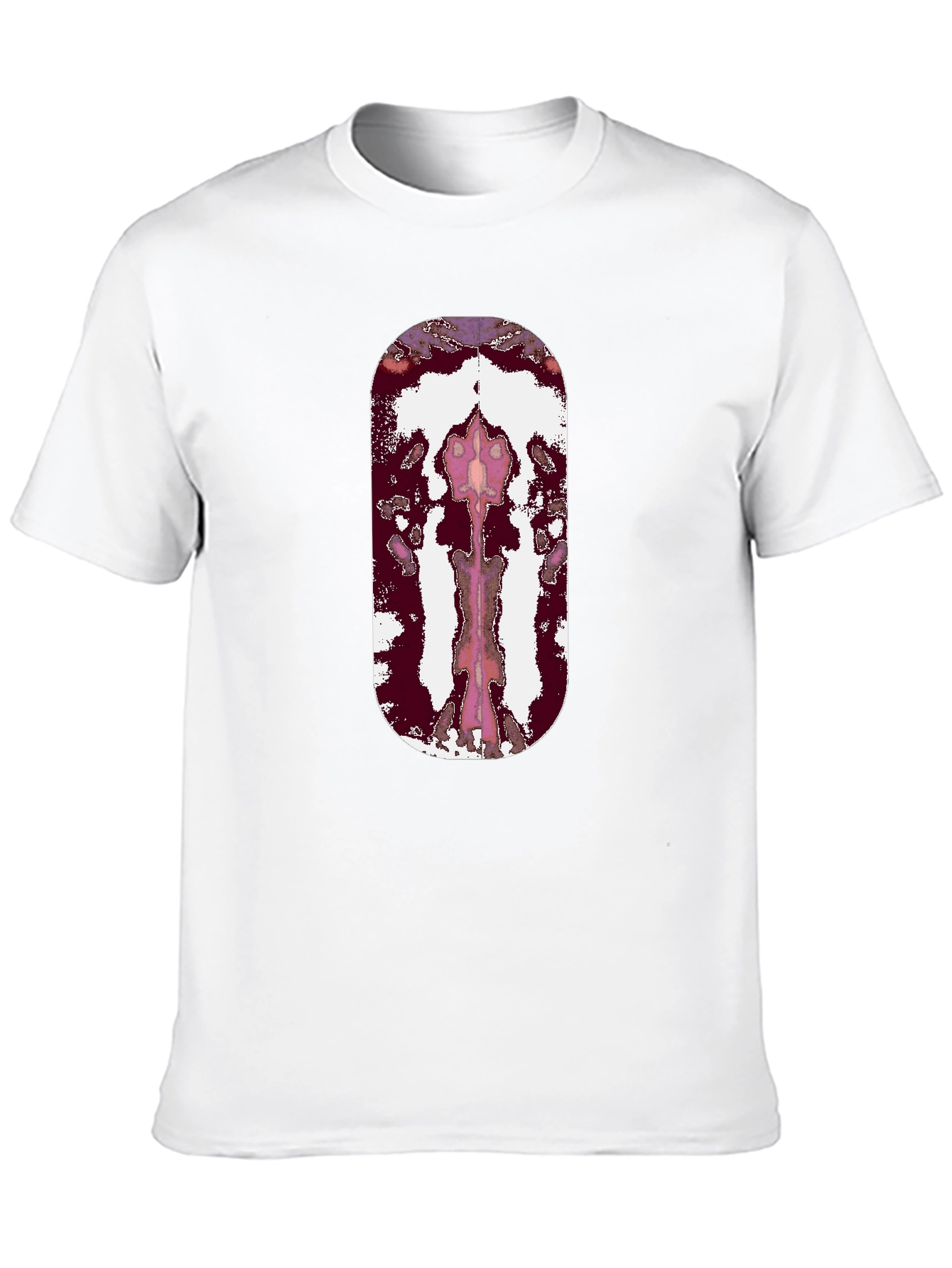 Abstract Rorschach Inspired Graphic Tee - Black