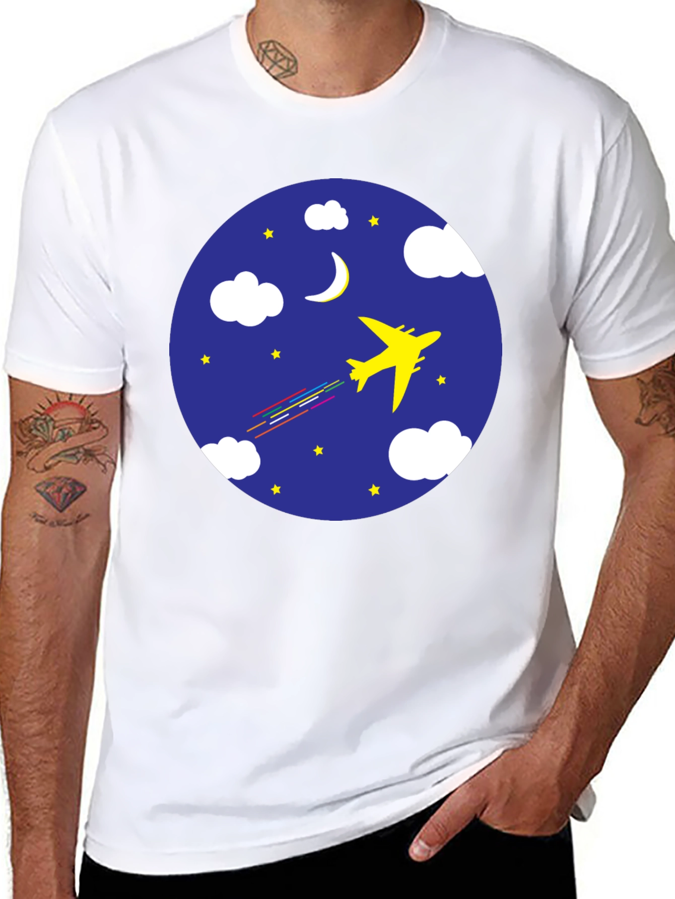 Night Flight Graphic Tee - Comfort Fit