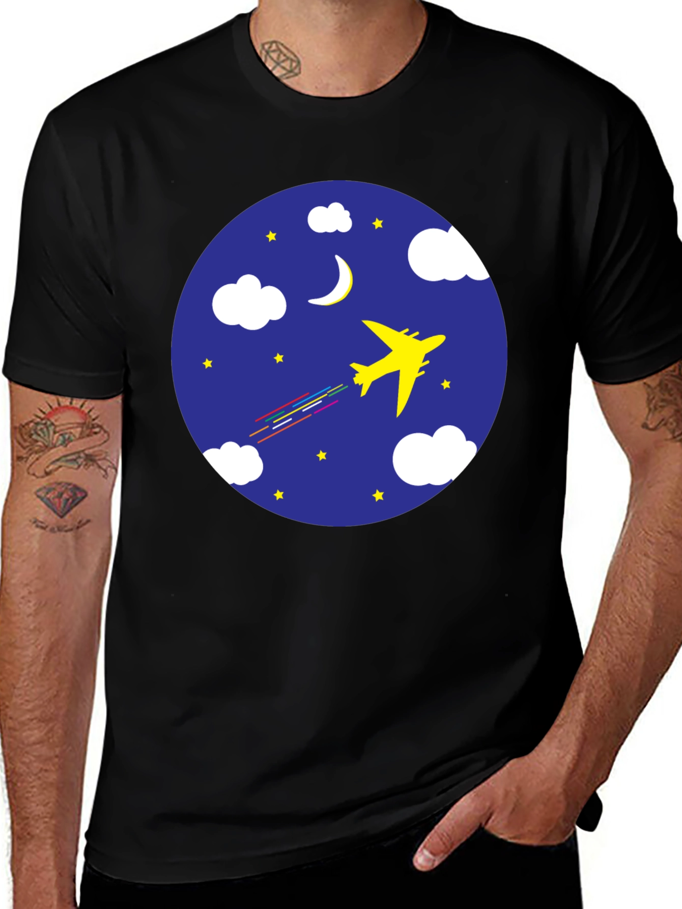 Night Flight Graphic Tee - Comfort Fit