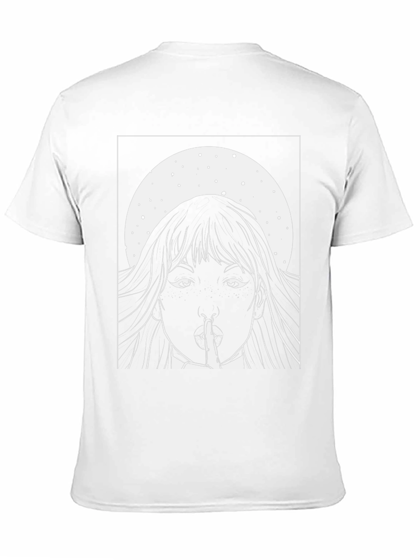 Black Graphic Tee - Shhh Girl Print