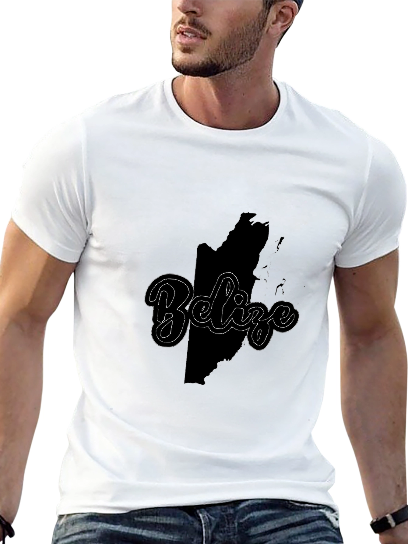 Belize Map T-Shirt - Stylish Travel Souvenir Tee