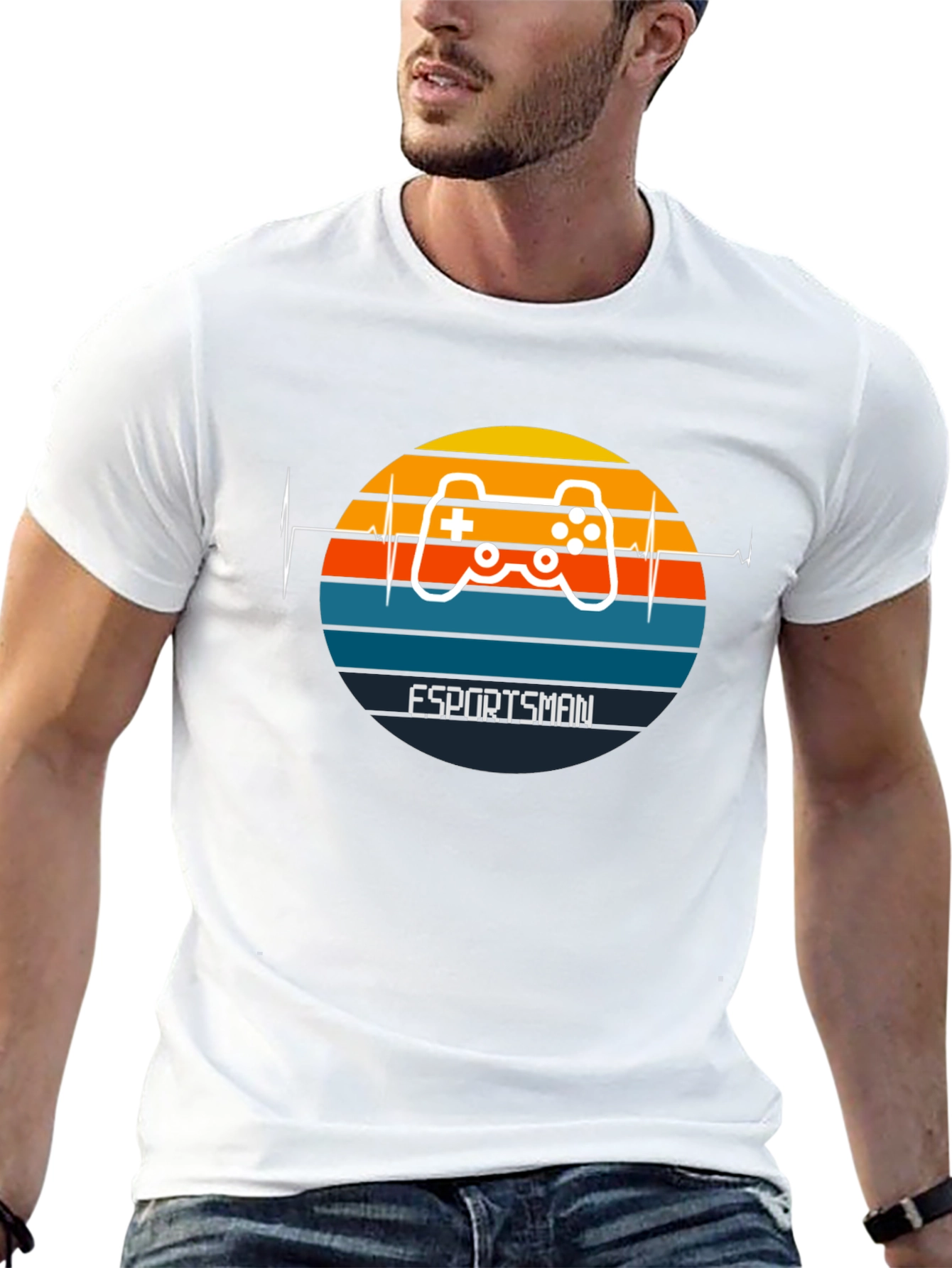 Esportsman Controller Heartbeat Graphic T-Shirt