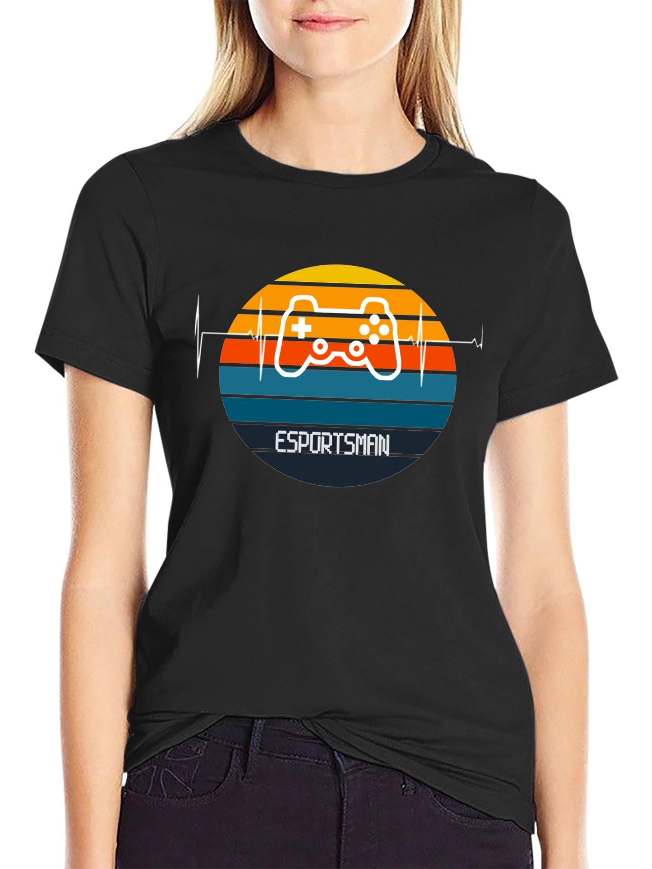 Esportsman Controller Heartbeat Graphic T-Shirt