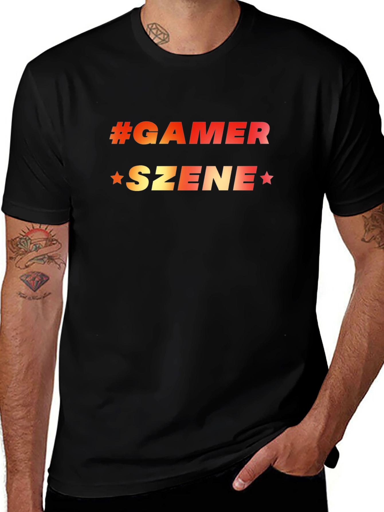 Gamer Szene Black T-Shirt