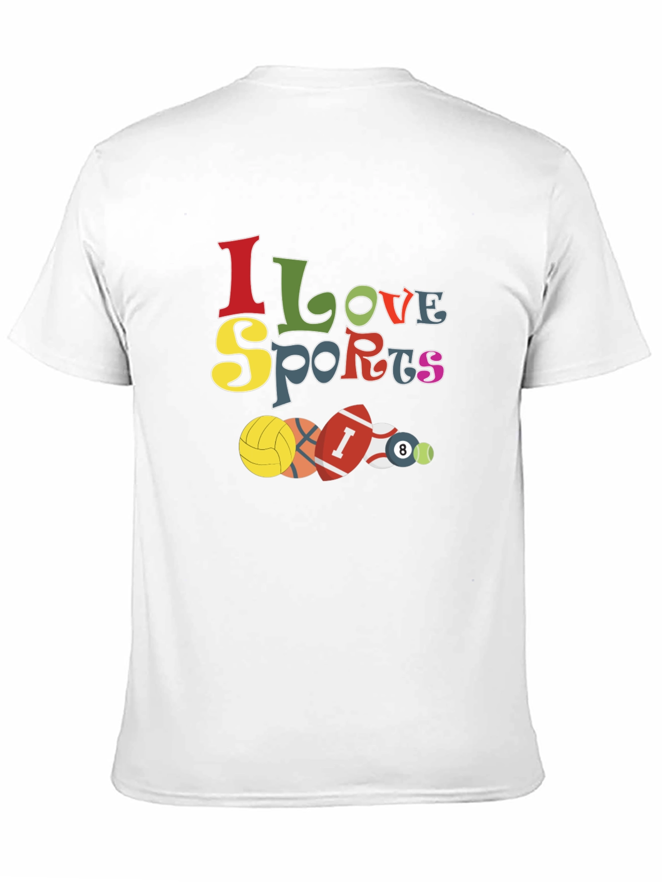 I Love Sports Graphic T-Shirt