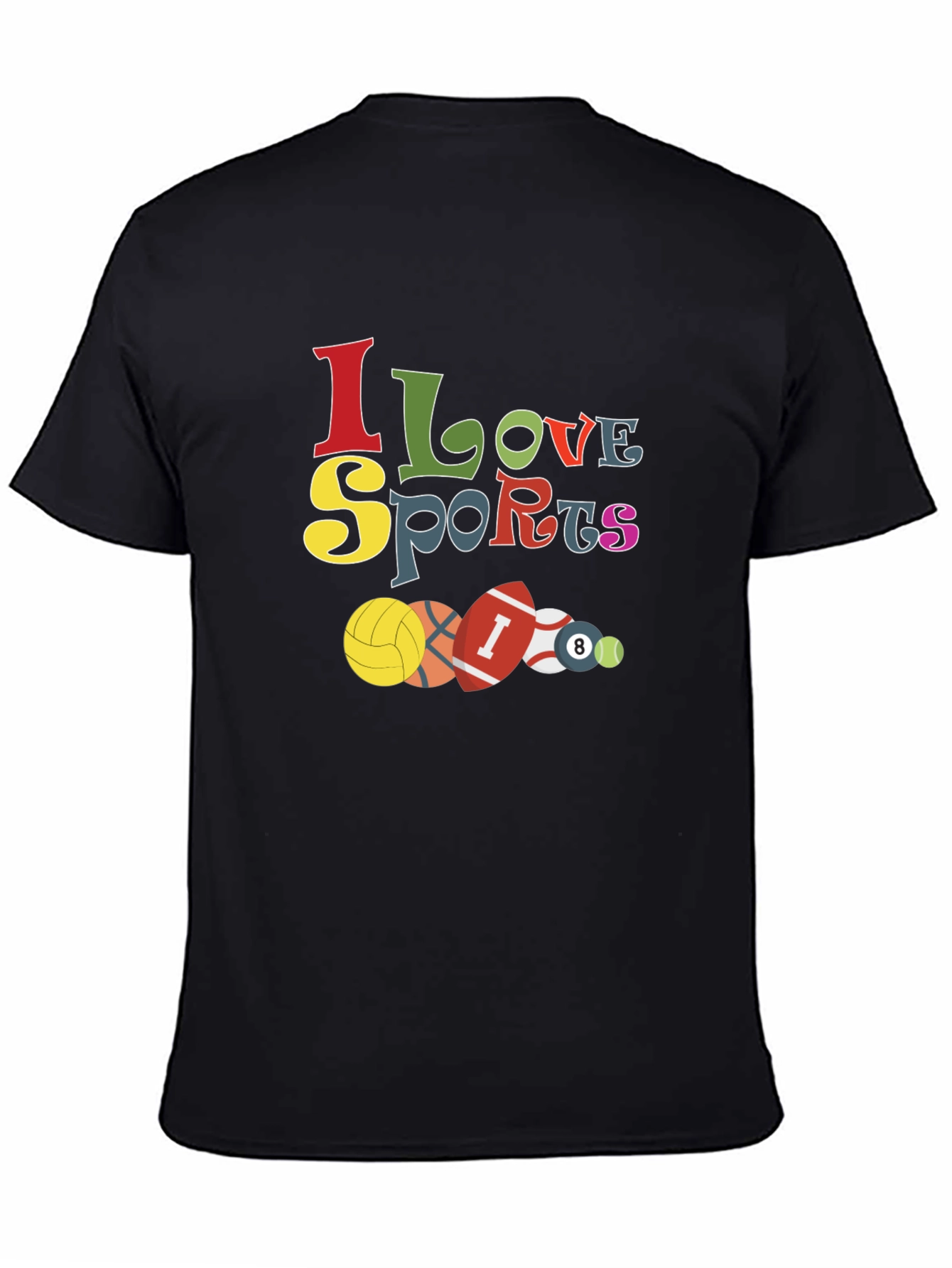 I Love Sports Graphic T-Shirt