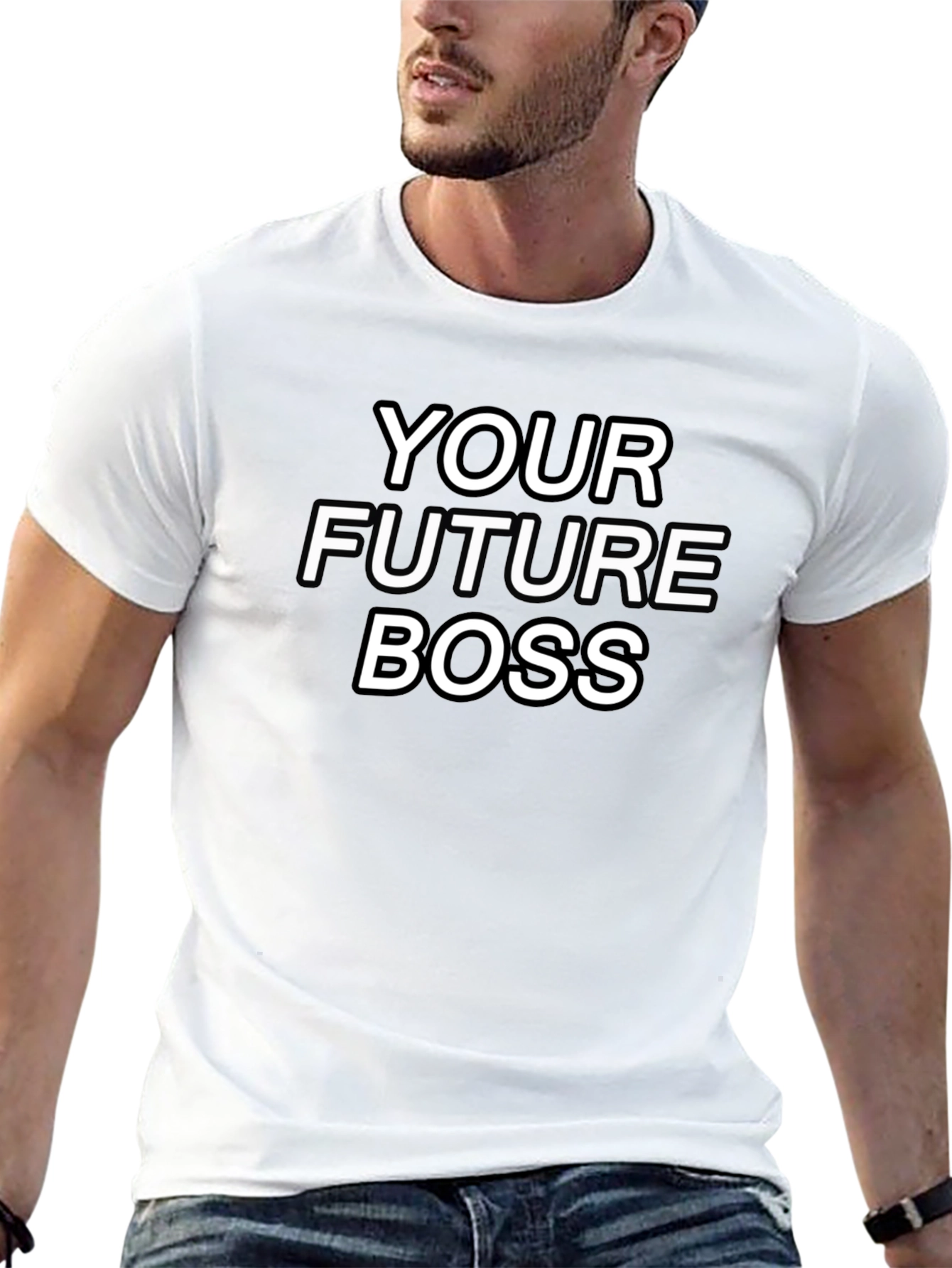 Your Future Boss Black T-Shirt - Bold Statement Tee